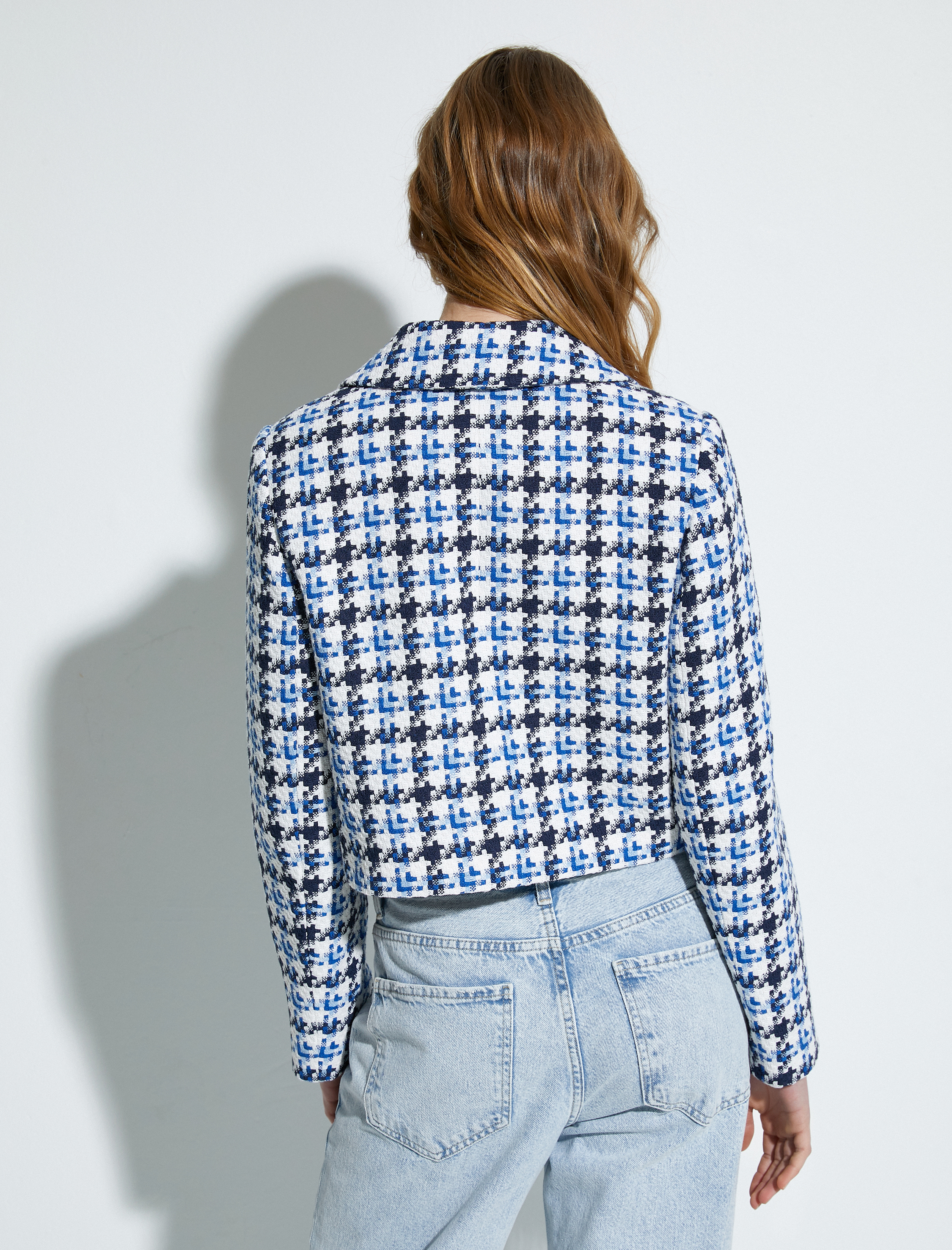   Tüvit Ceket Kapaklı Cepli Düğmeli Manşet Yaka