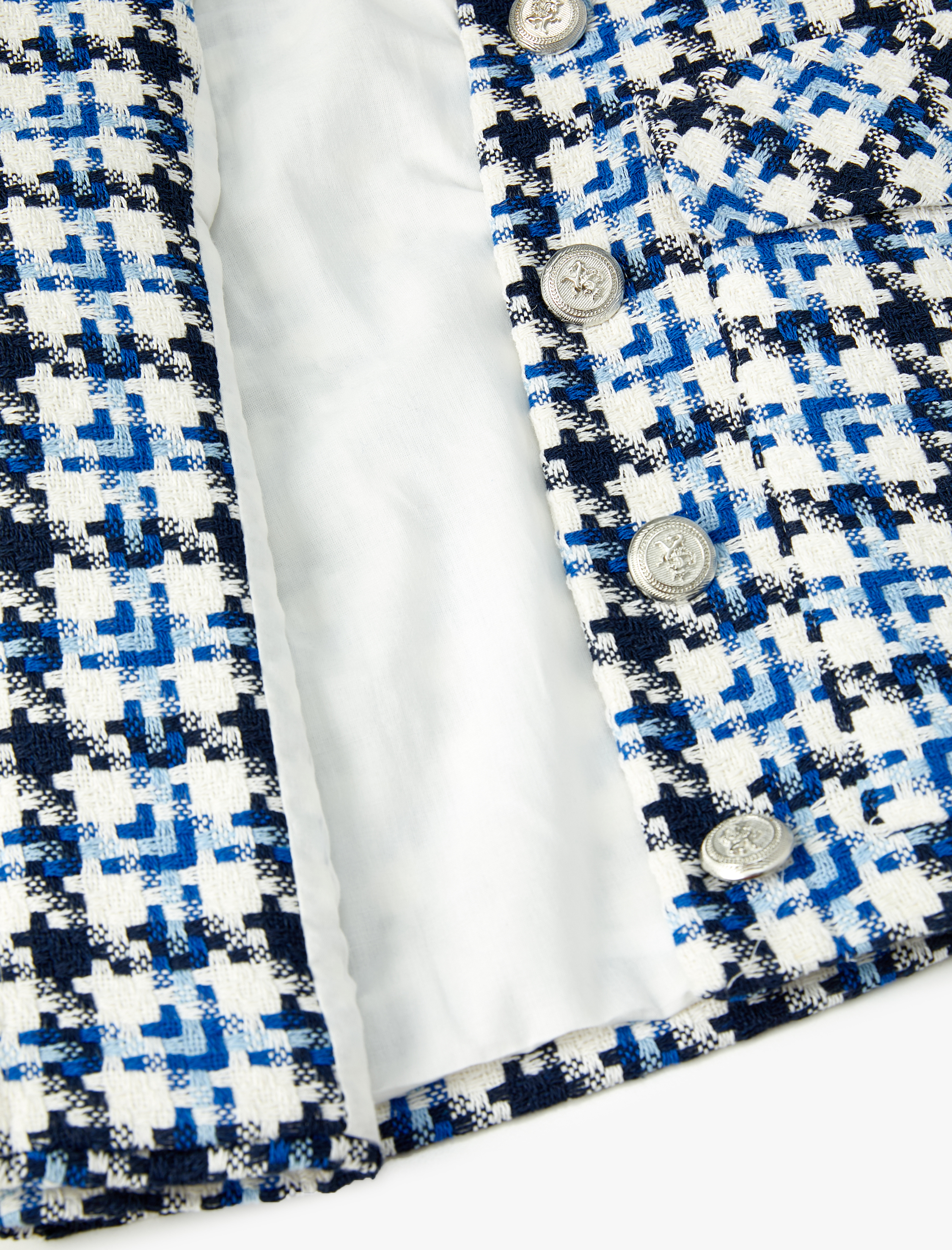   Tüvit Ceket Kapaklı Cepli Düğmeli Manşet Yaka