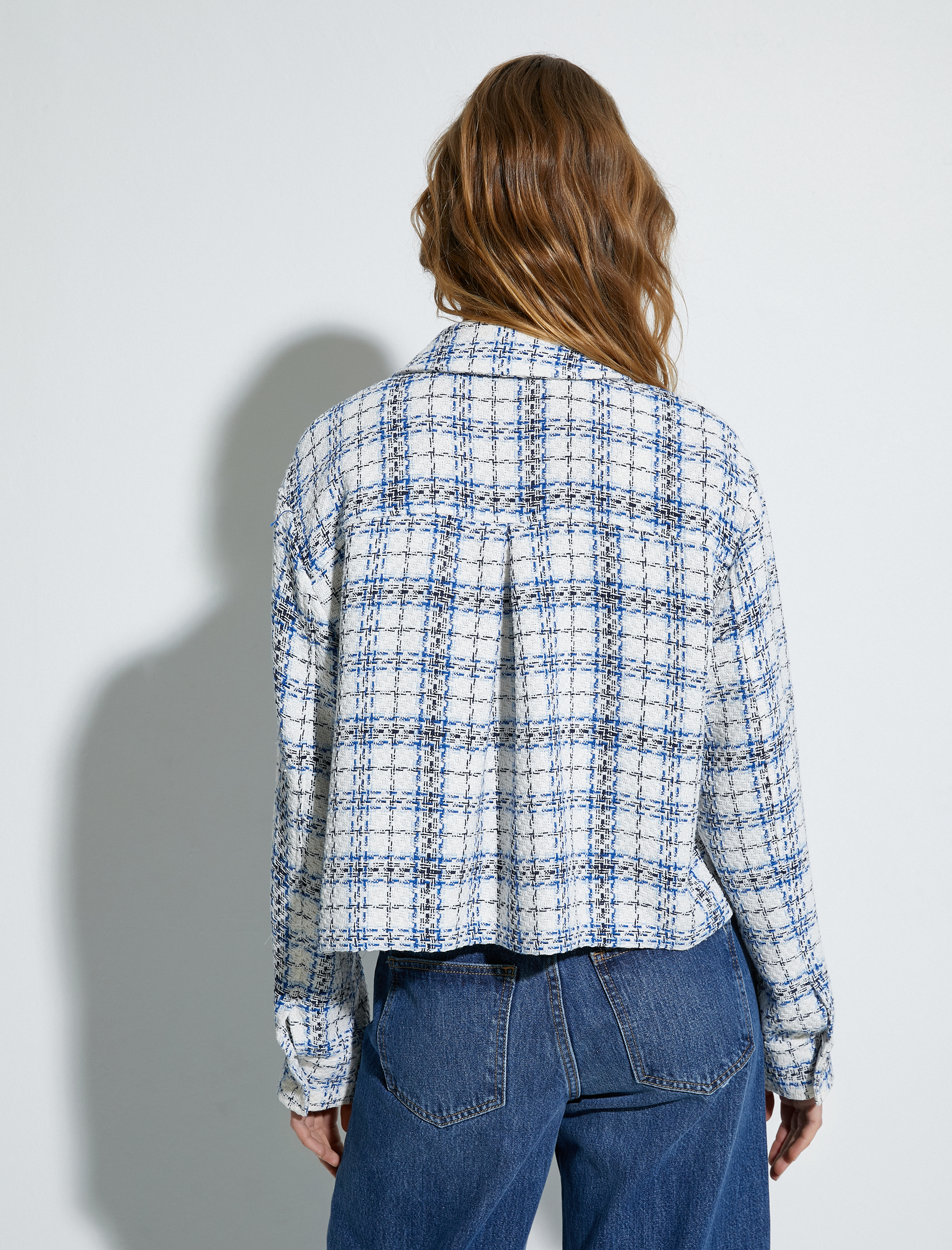   Tüvit Ceket Kapaklı Cepli Metal Düğmeli