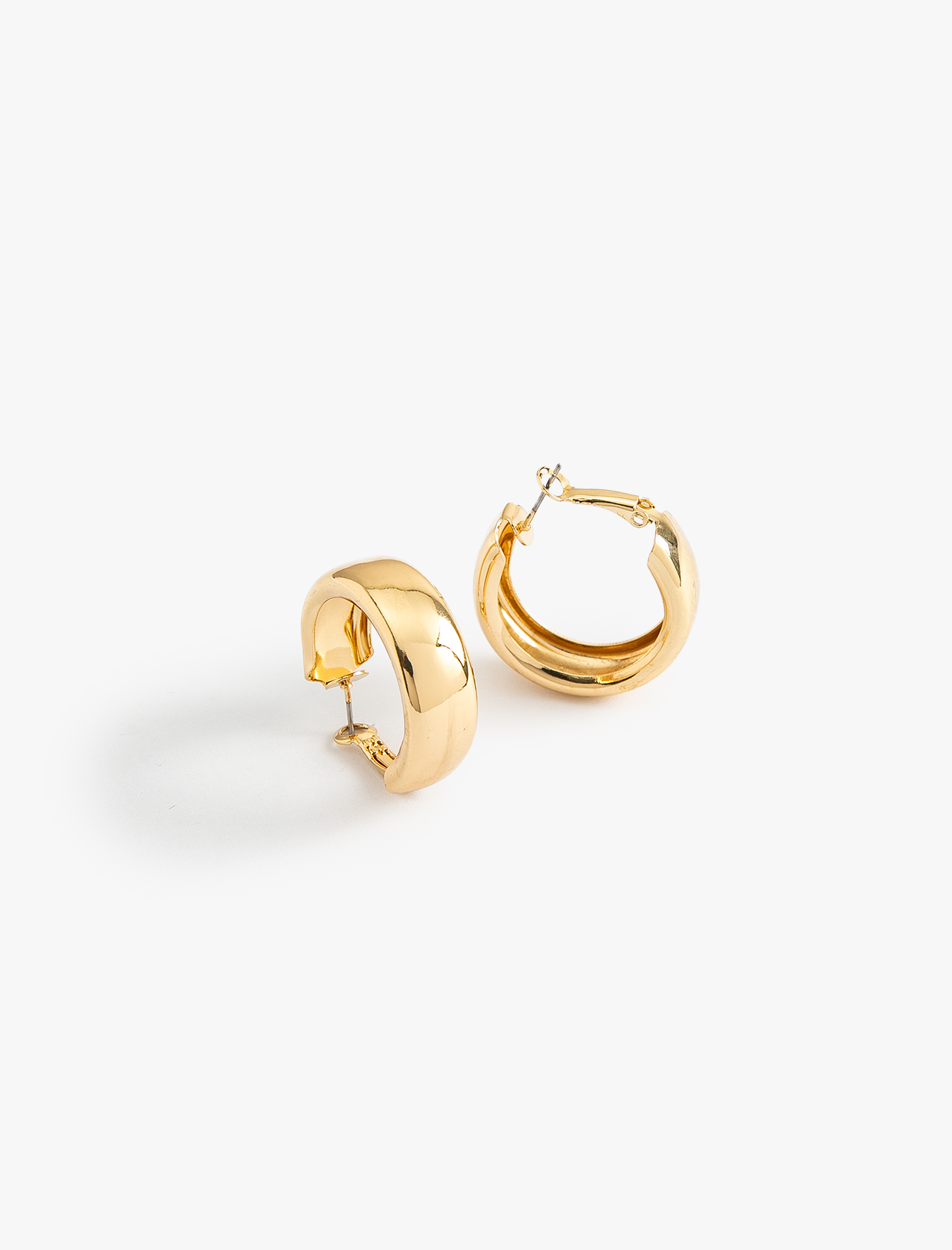  Kadın Çelik Halka Küpe Kalın