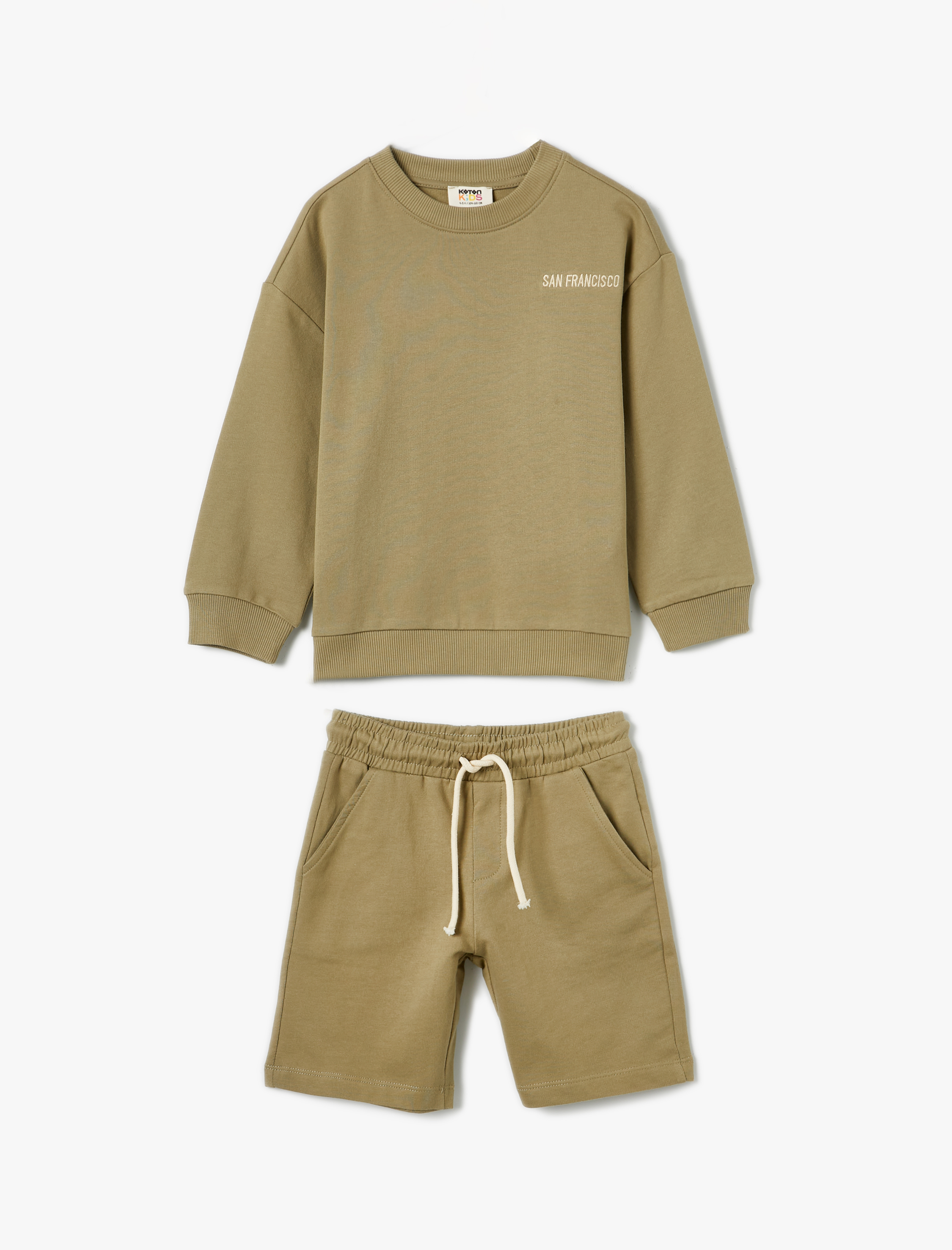 Koton Eşofman Takımı Sweatshirt ve Şort Set -1