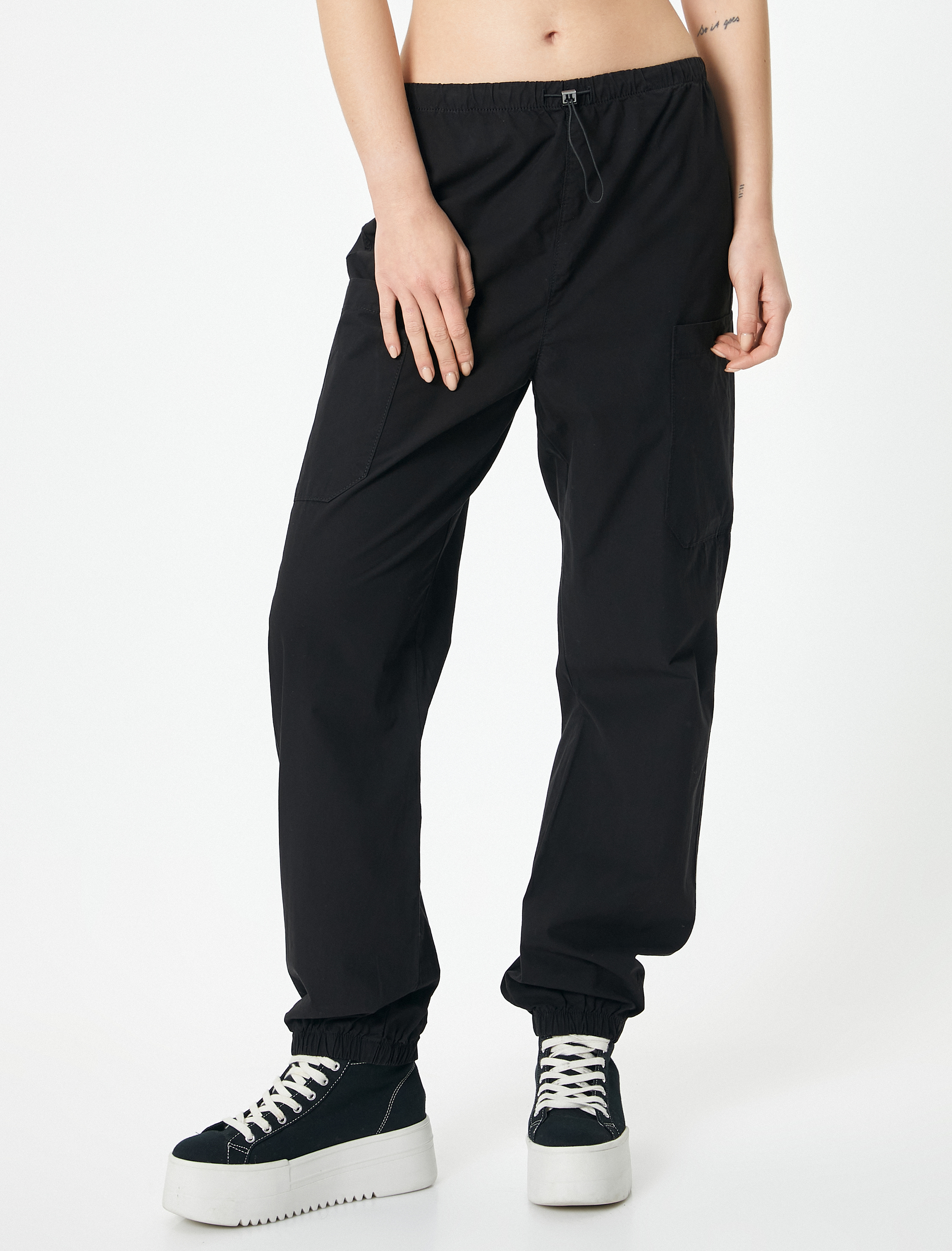   Paraşüt Pantolon Cepli Pamuklu Rahat Kalıp