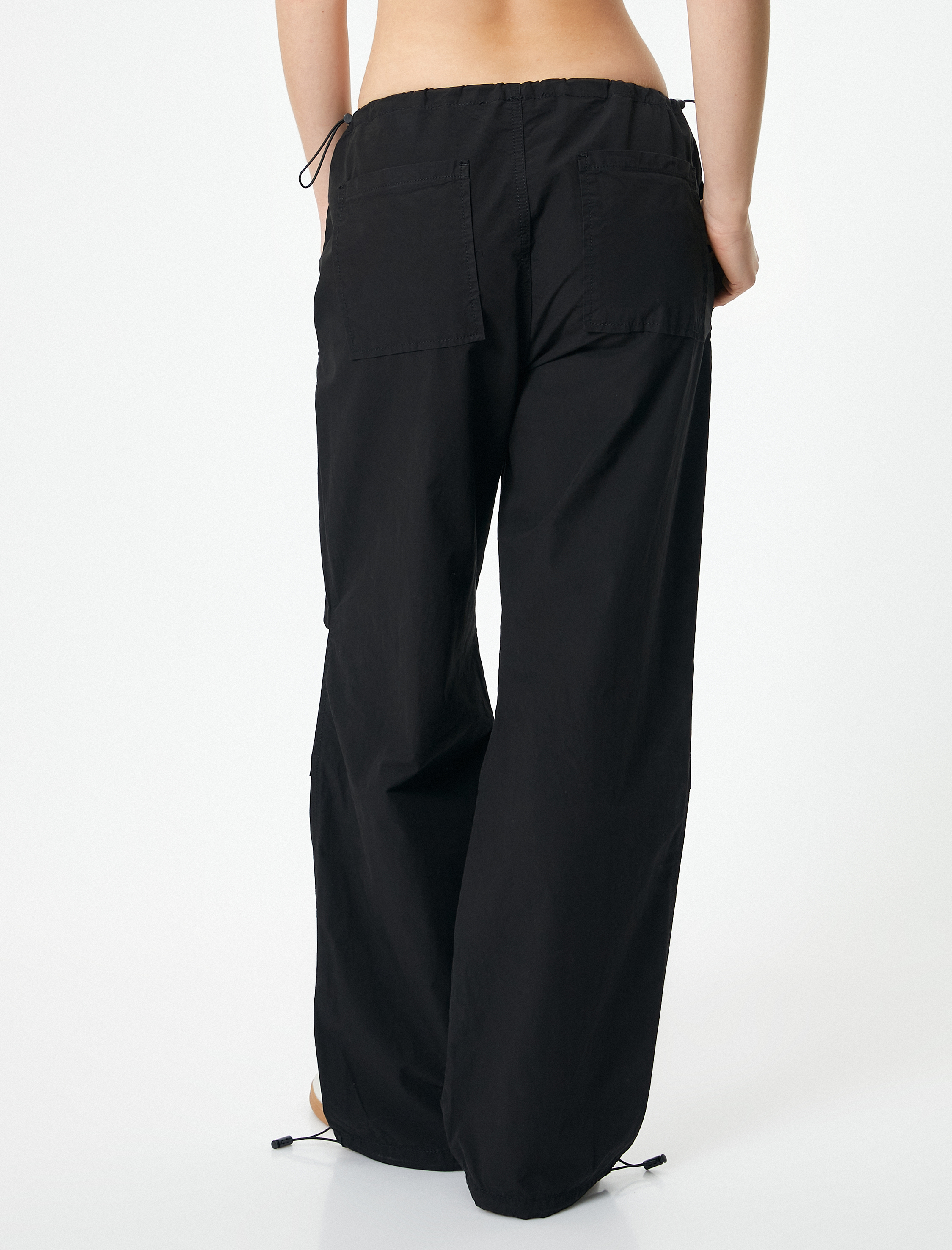   Paraşüt Pantolon Oversize Cepli Pamuklu Rahat Kalıp