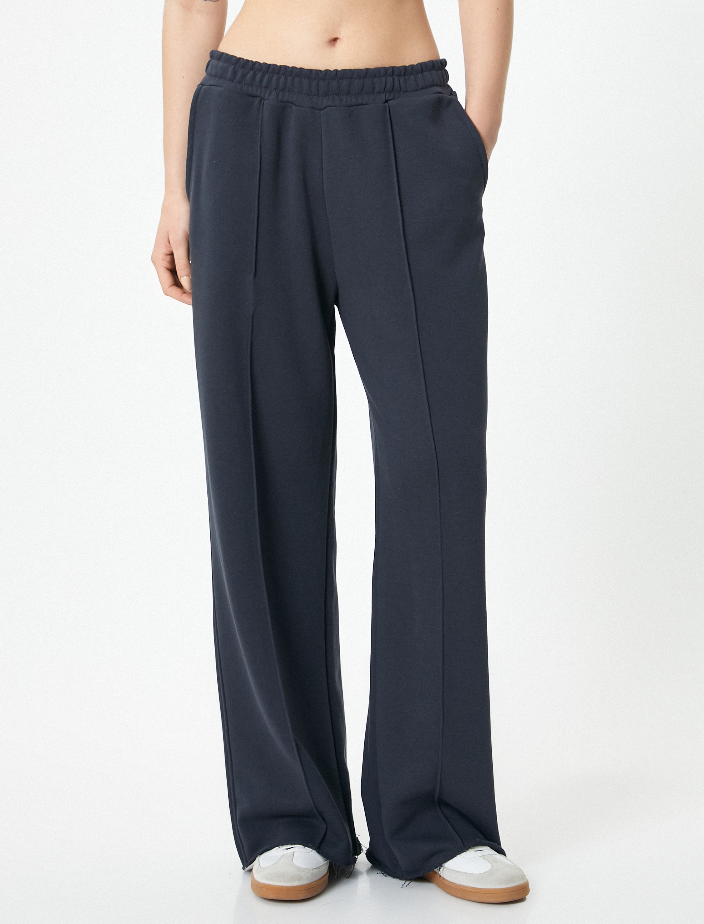   Geniş Paça Eşofman Altı Cepli Rahat Kalıp