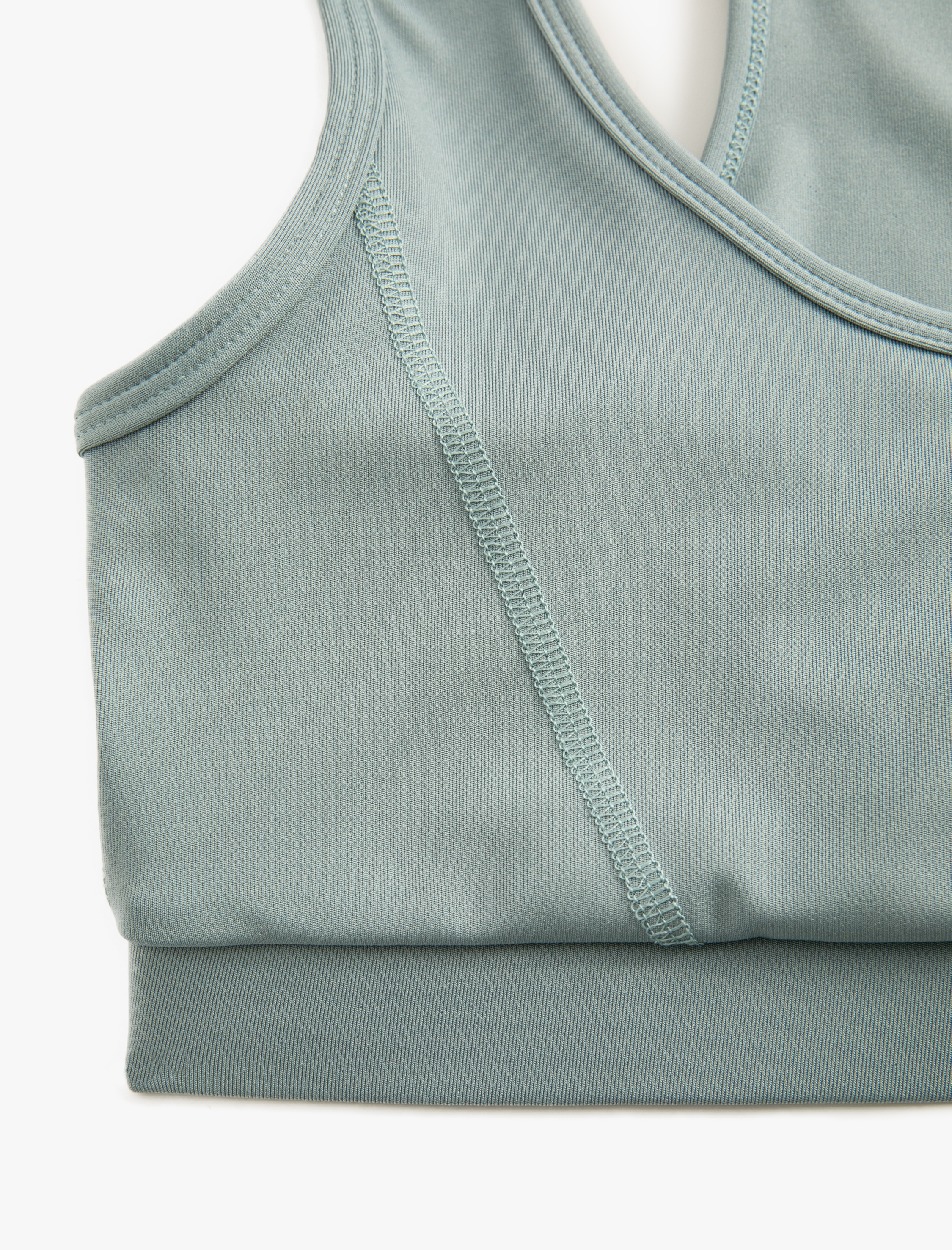   Sporcu Sütyeni Halter Yaka Kapsız Slim Fit