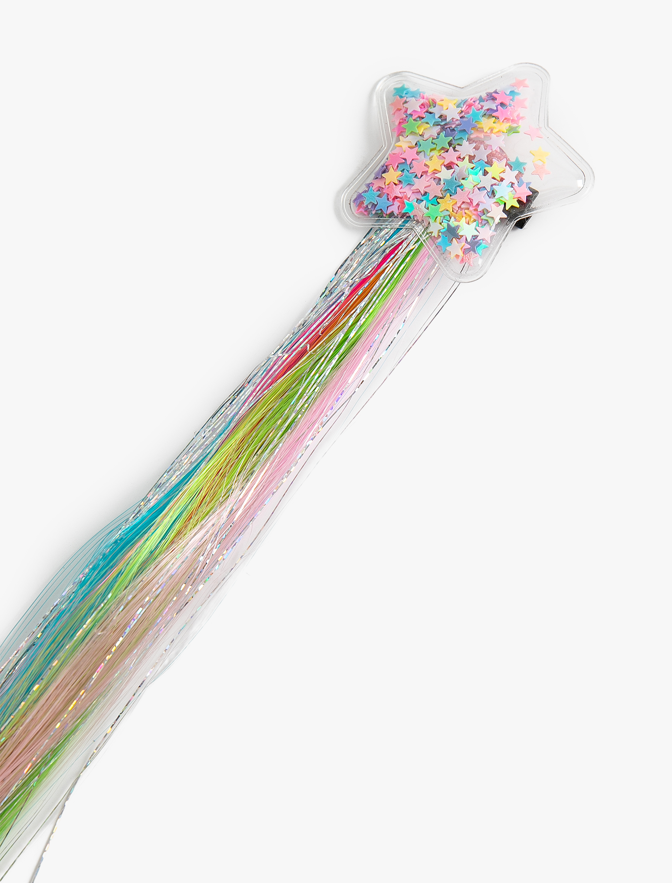  Kız Çocuk Yıldız Figürlü Renkli Saç Tokası