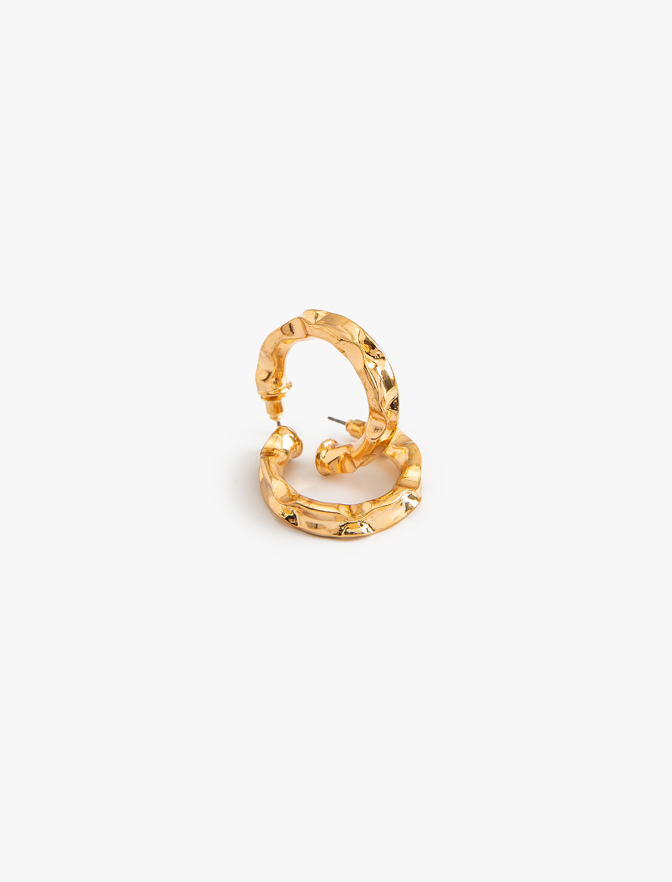  Kadın Dokulu Halka Küpe Kalın Çelik Karışımlı