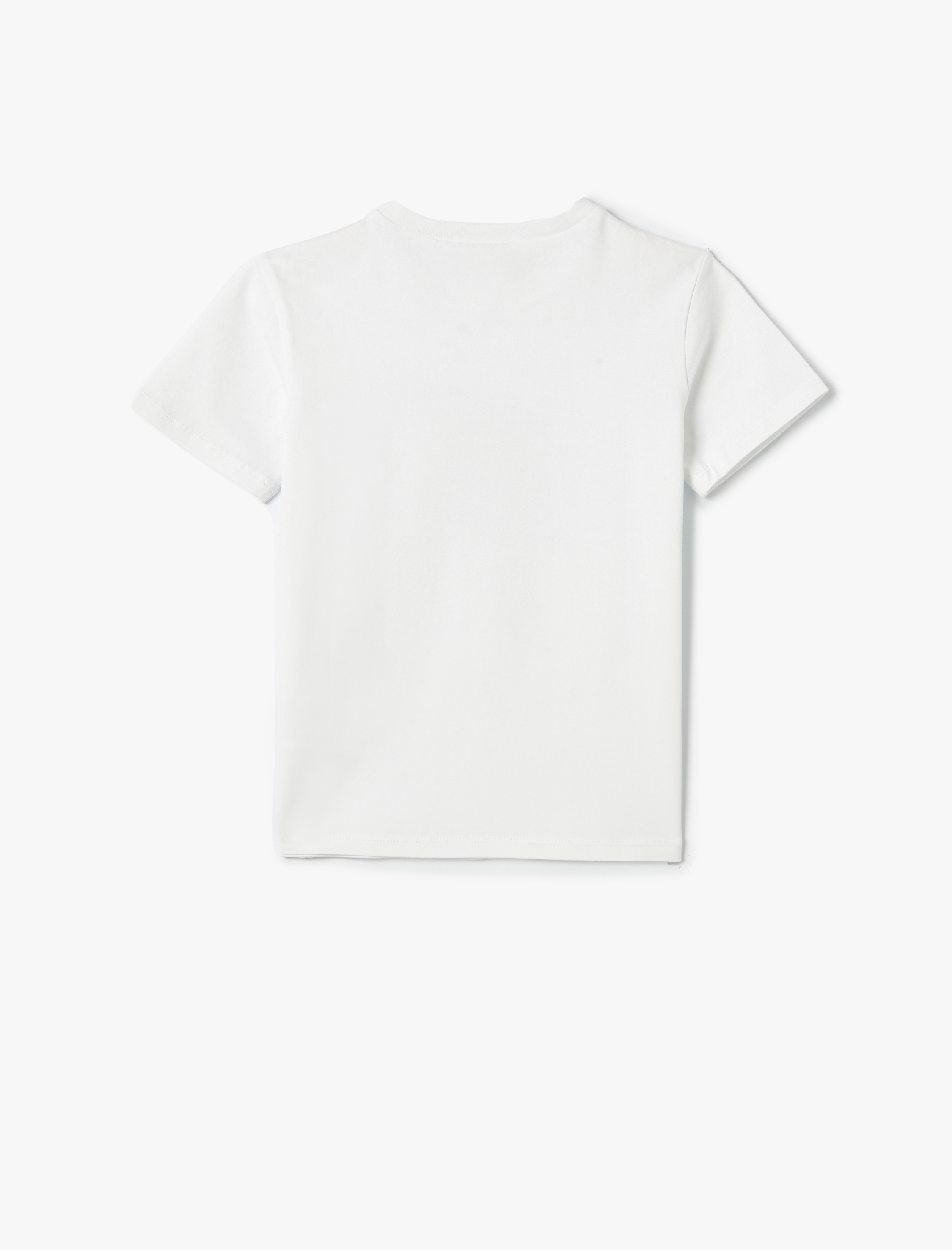  Erkek Çocuk Baskılı Tişört Bisiklet Yaka Kısa Kollu Pamuklu