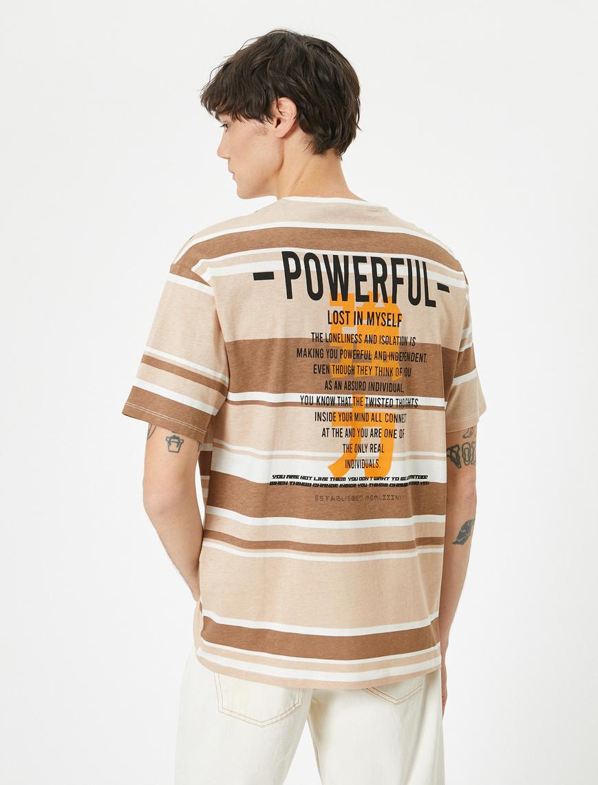   Oversize Japonca Baskılı Tişört
