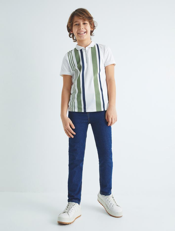 Erkek Çocuk Kot Pantolon Dar Paça Pamuklu - Skinny Jean