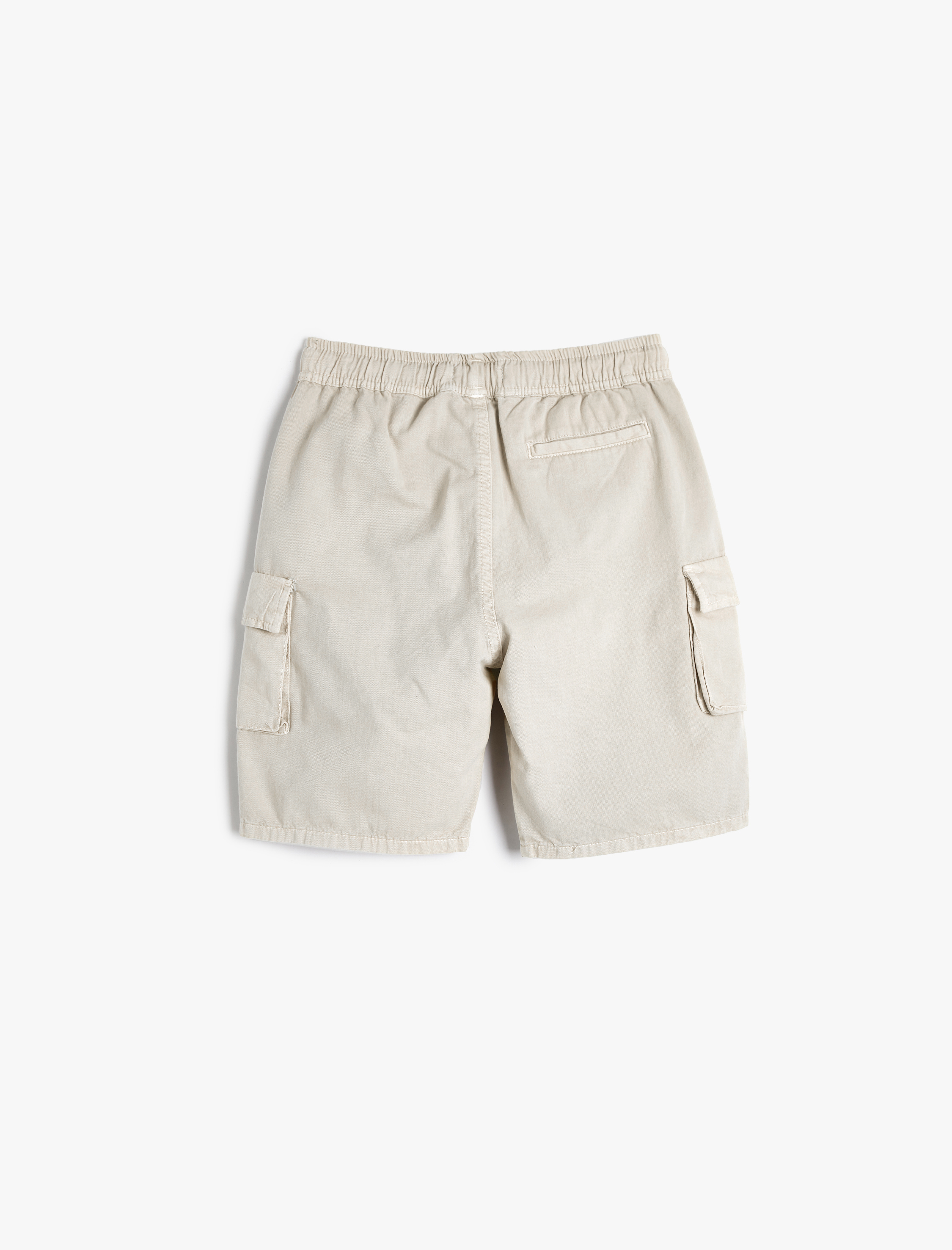  Erkek Çocuk Kargo Şort Beli Bağlamalı Yanları Cepli Pamuklu