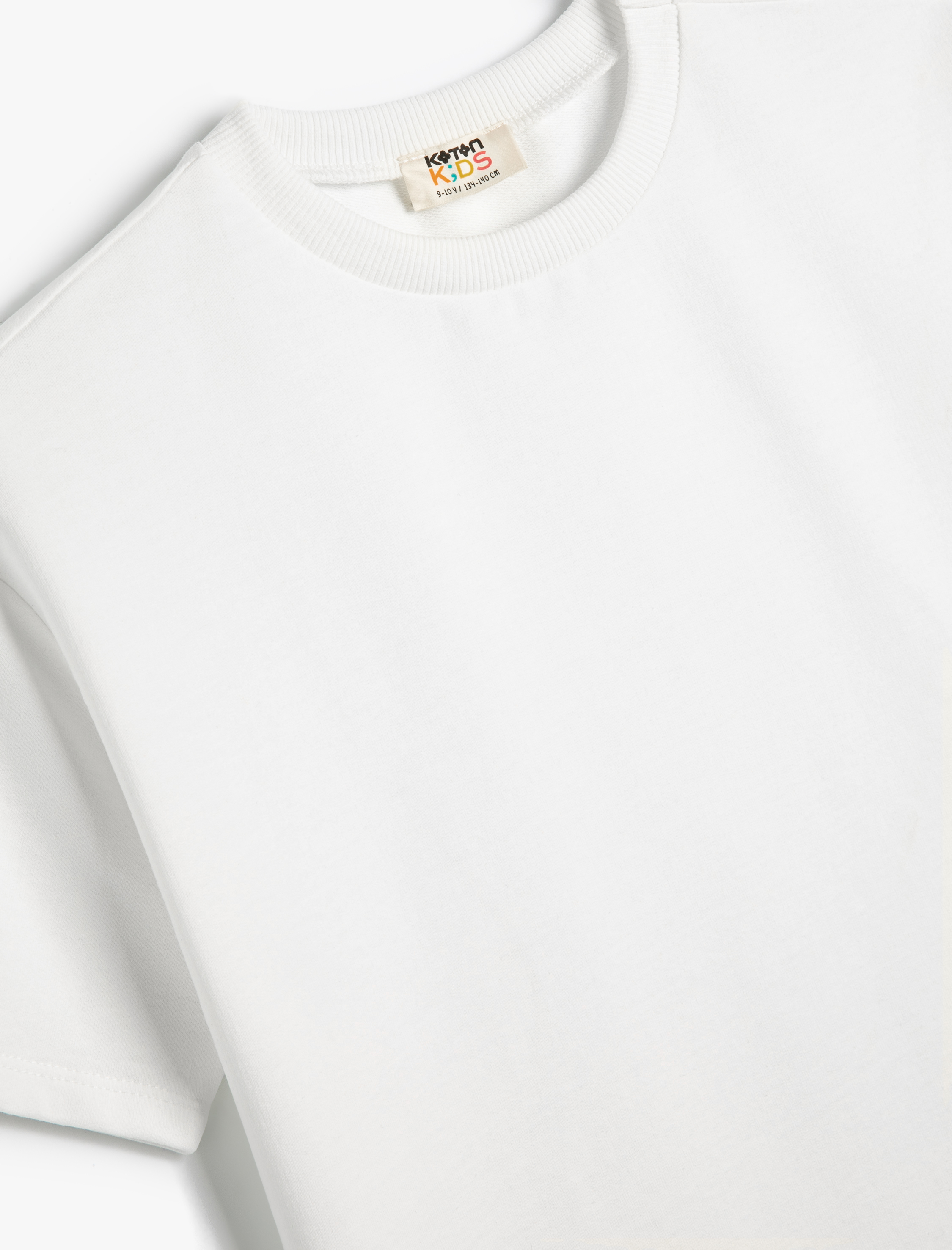  Erkek Çocuk Basic Tişört Kısa Kollu Bisiklet Yaka