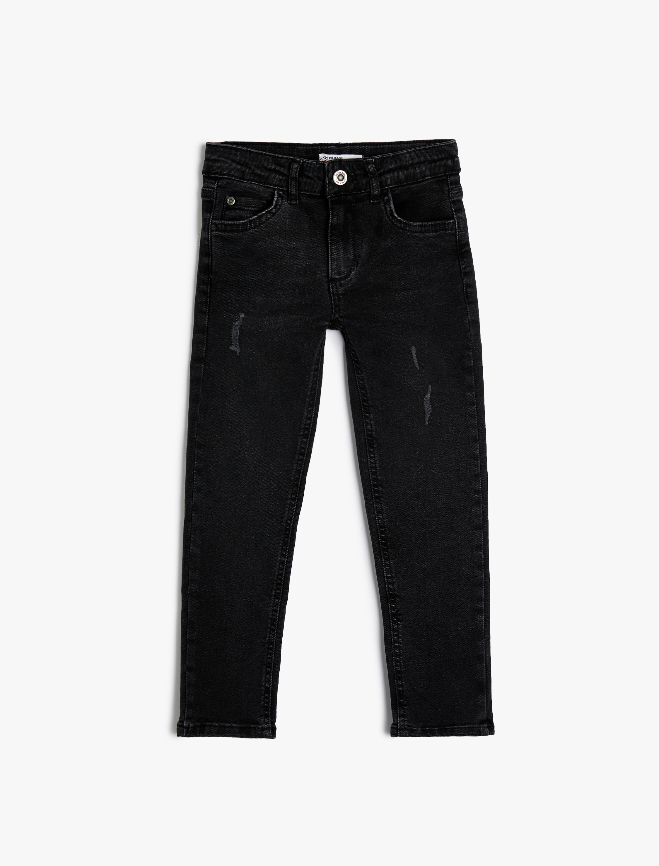  Erkek Çocuk Kot Pantolon Pamuklu Cepli - Slim Jean