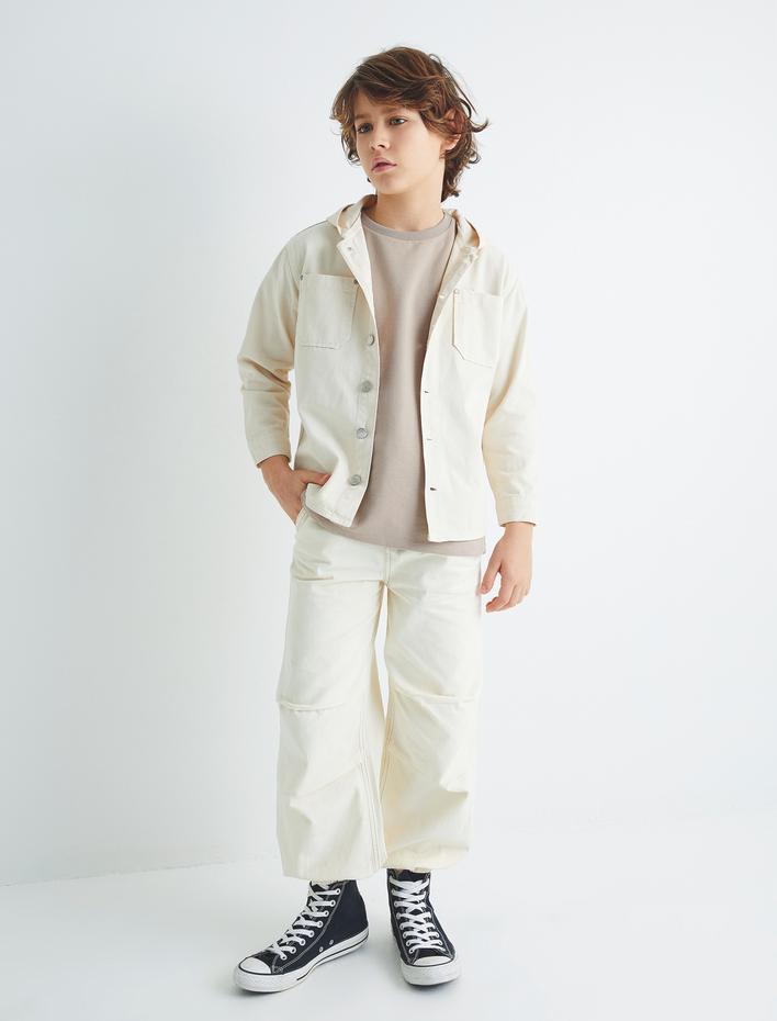 Erkek Çocuk Jogger Paraşüt Pantolon Cepli Pamuklu