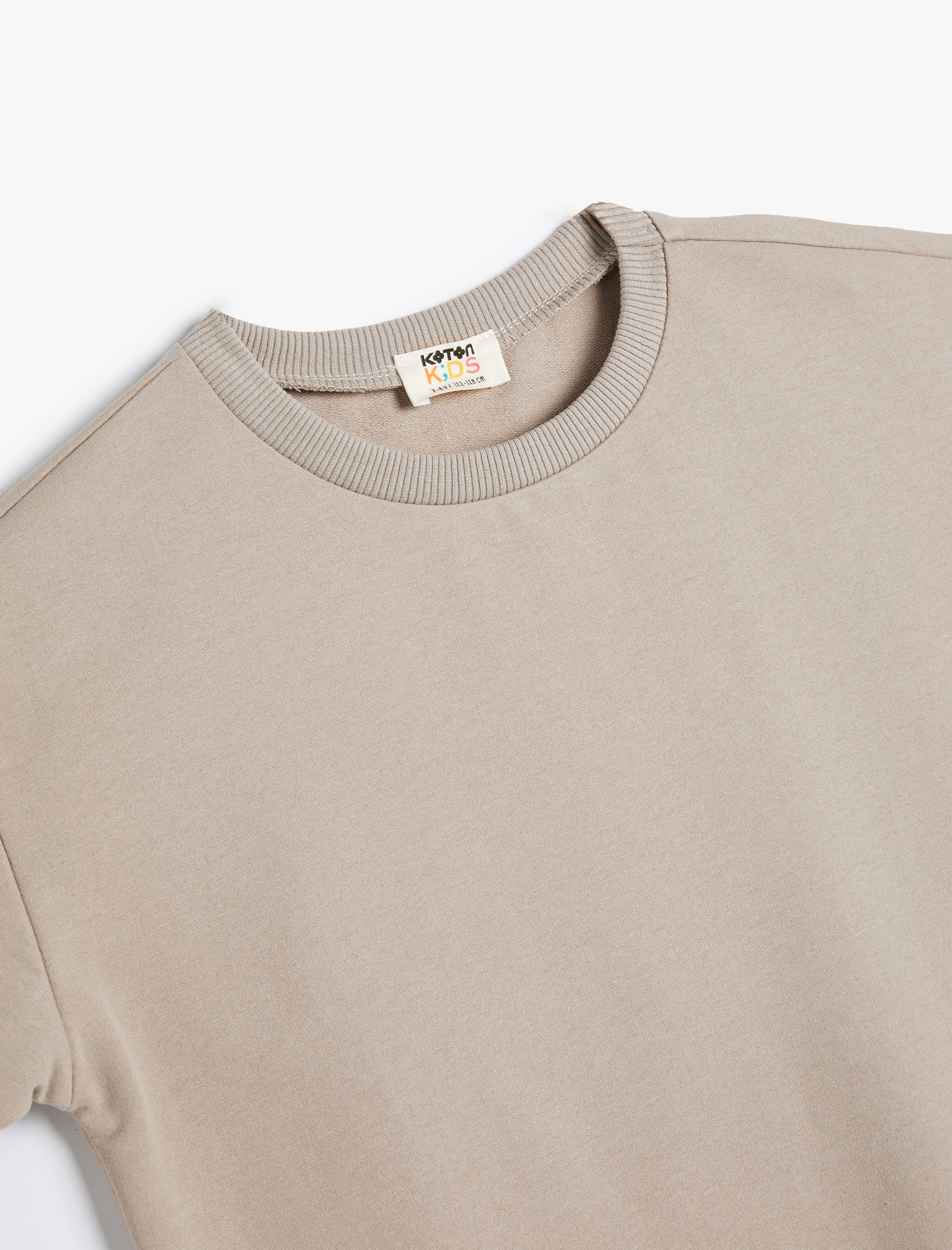  Erkek Çocuk Basic Tişört Kısa Kollu Bisiklet Yaka