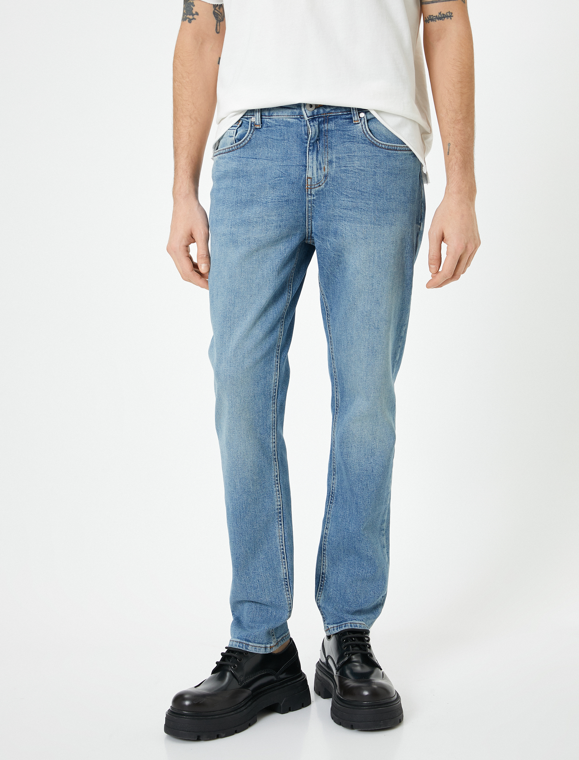 Slim Fit Kot Pantolon - Brad Jean