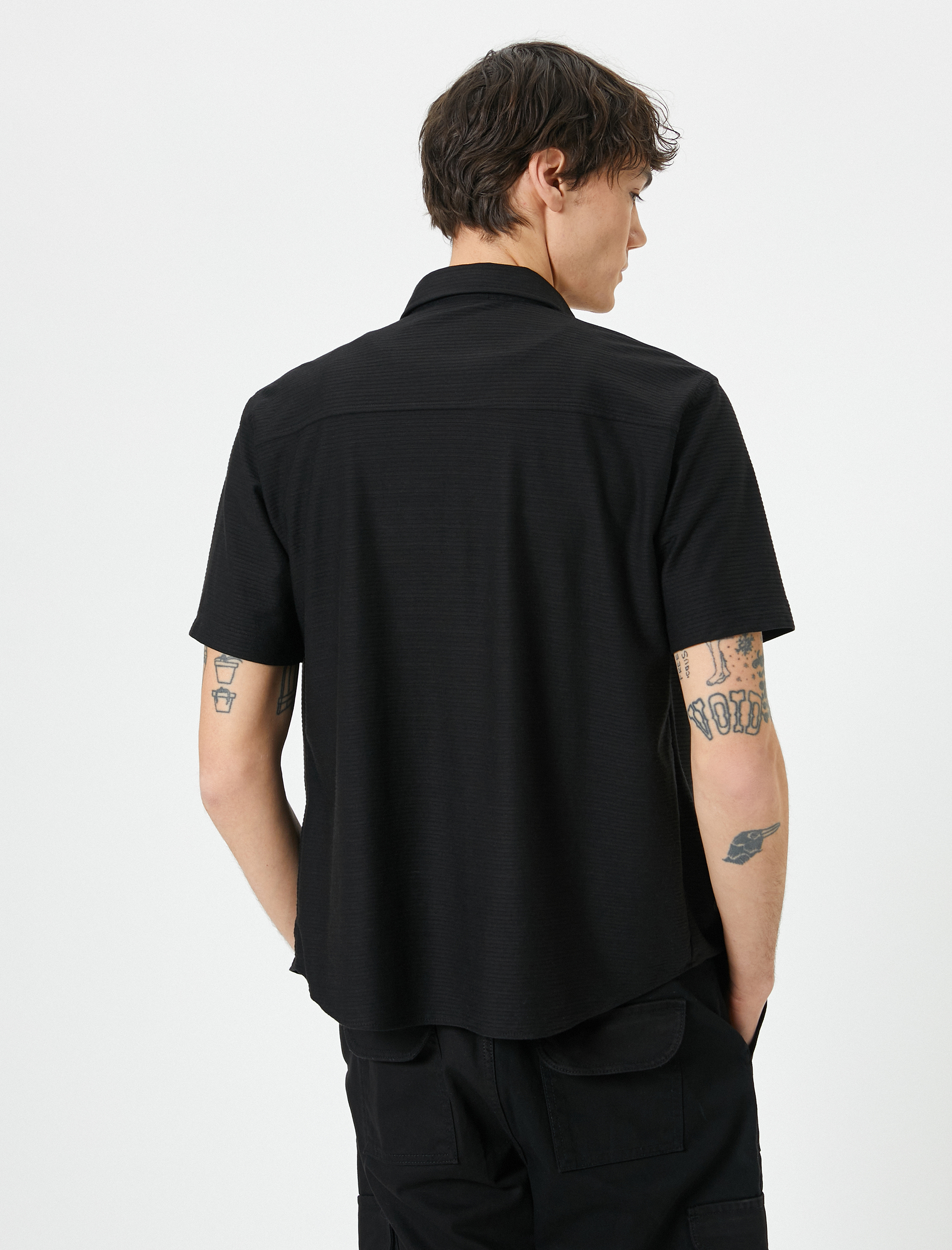   Yazlık Gömlek Kısa Kollu Klasik Yaka Düğmeli Regular Fit