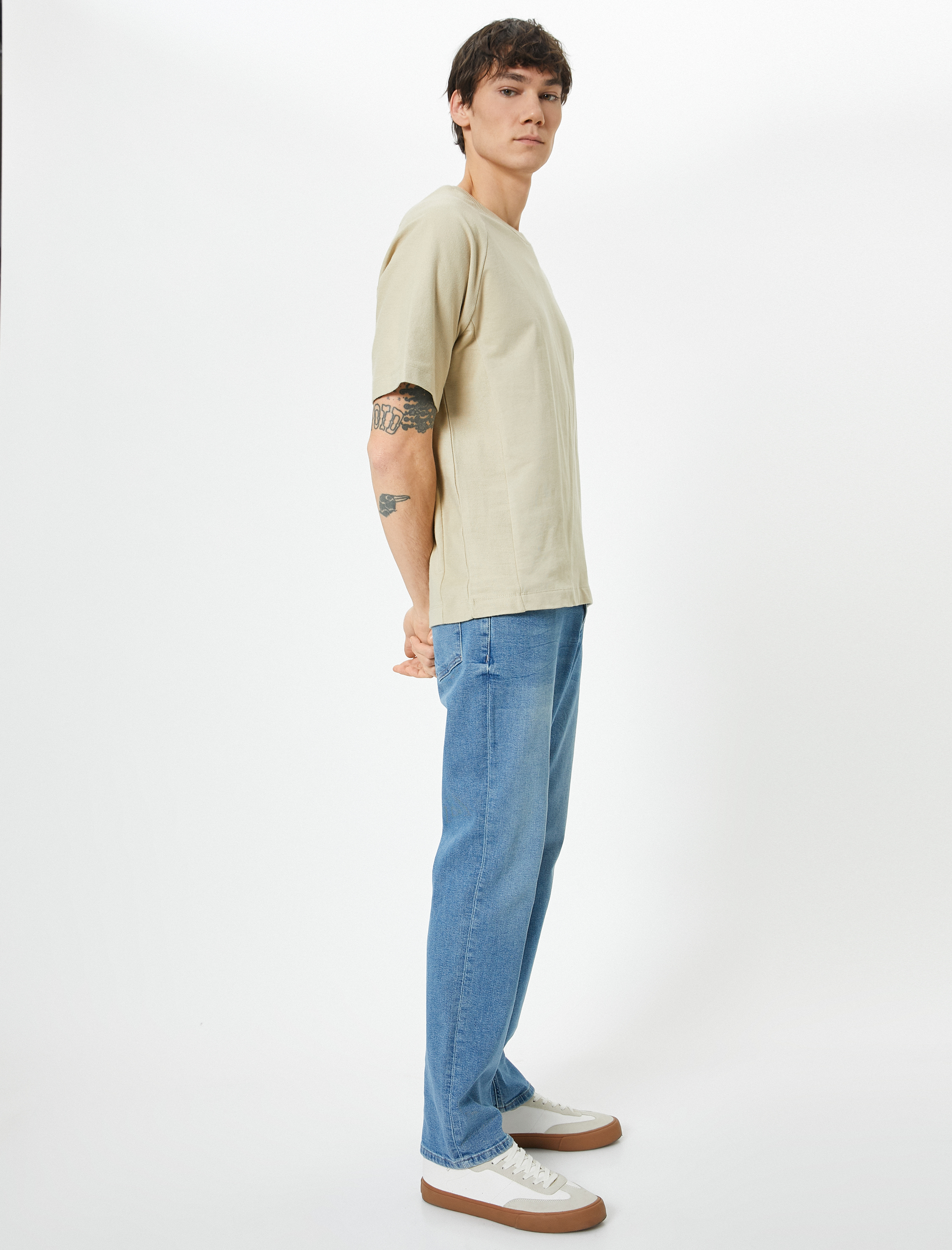   Straight Fit Boru Paça Kot Pantolon - Mark Jean