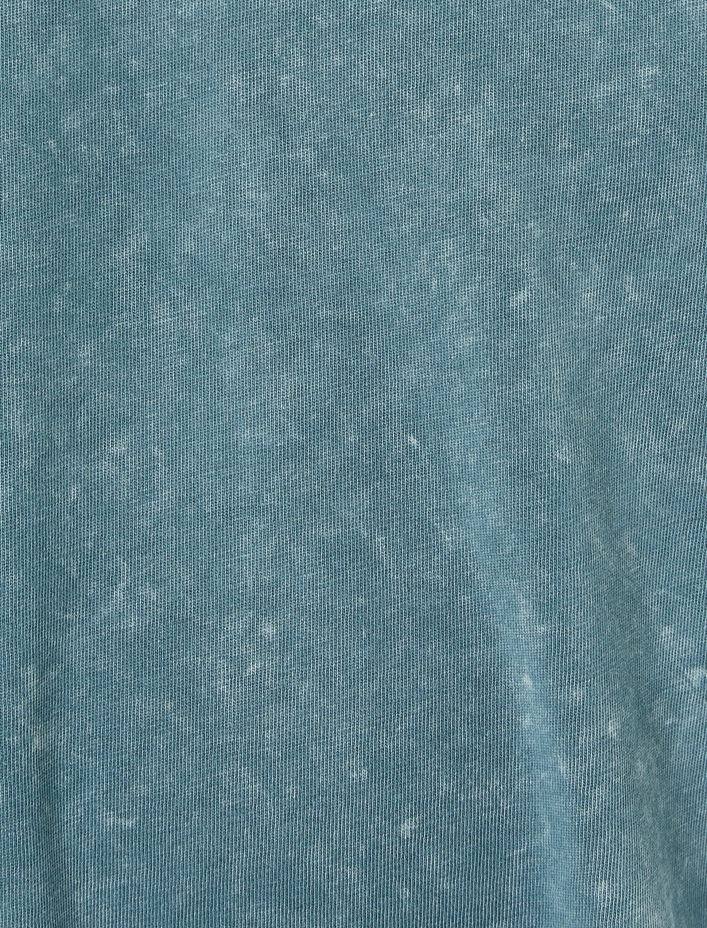   Yıkamalı Tişört Slogan İşlemeli Bisiklet Yaka Kısa Kollu Pamuklu