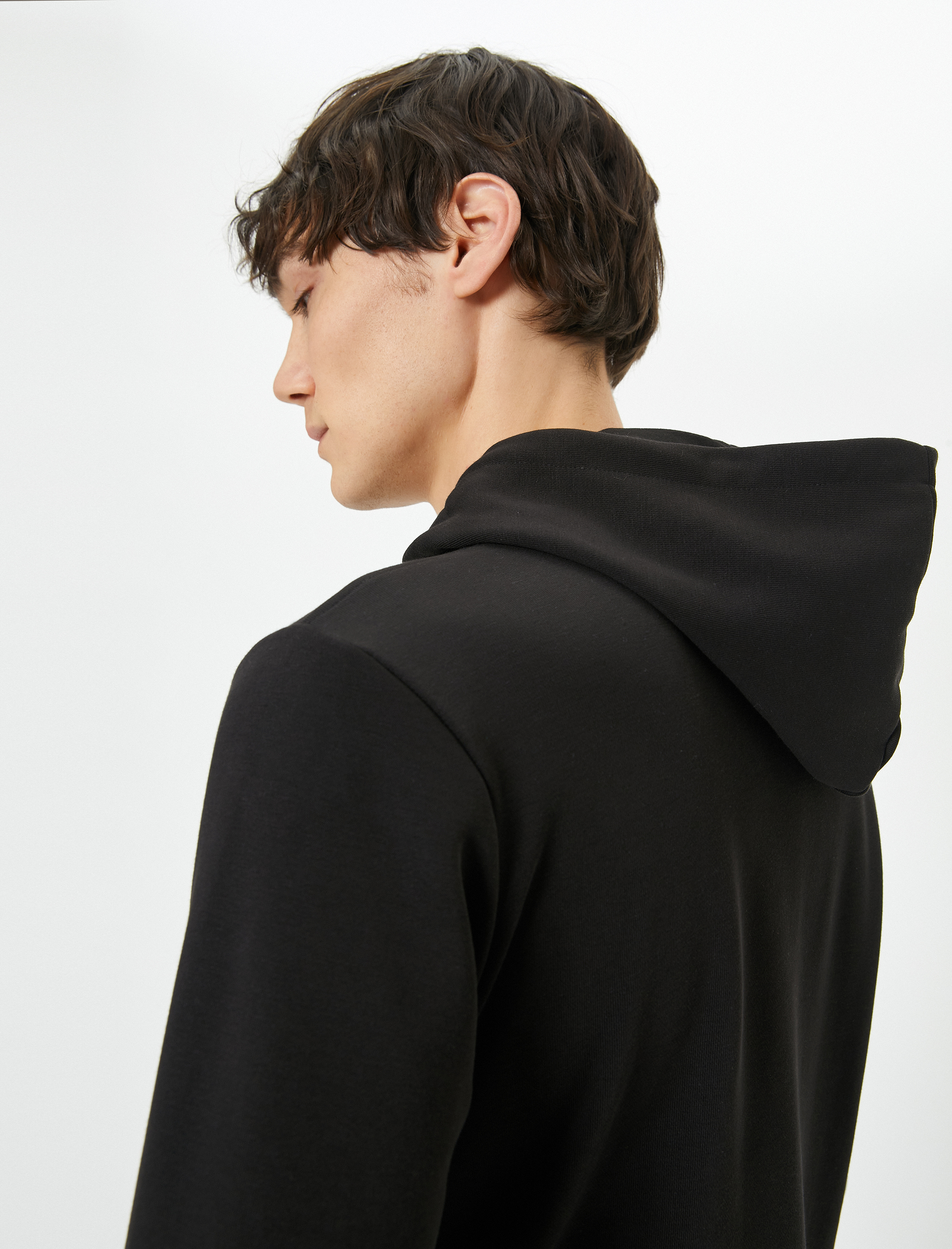   Kapşonlu Sweatshirt Kanguru Cepli Uzun Kollu