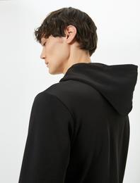 Kapşonlu Sweatshirt Kanguru Cepli Uzun Kollu