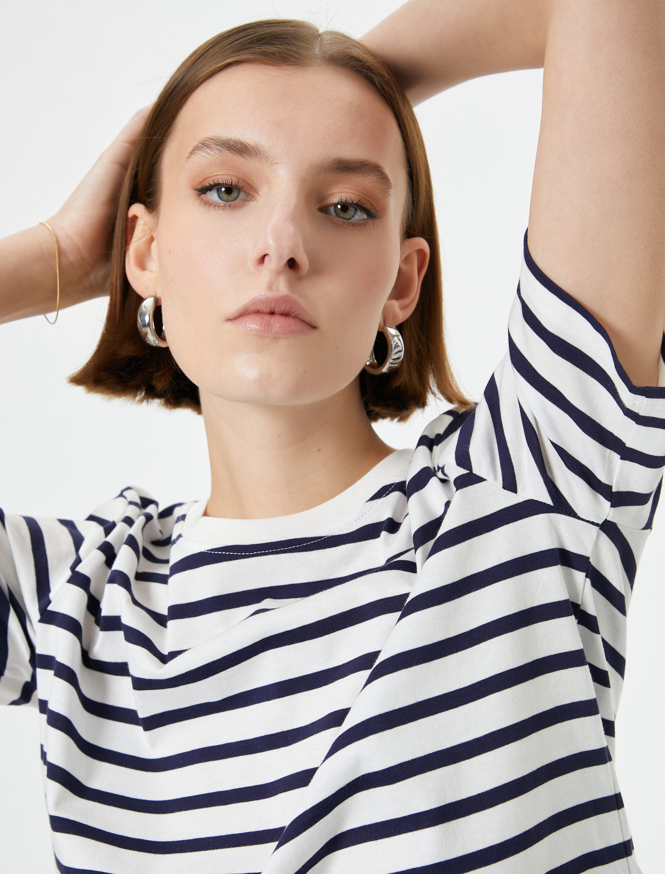   Basic Tişört Kısa Kollu Bisiklet Yaka Pamuklu