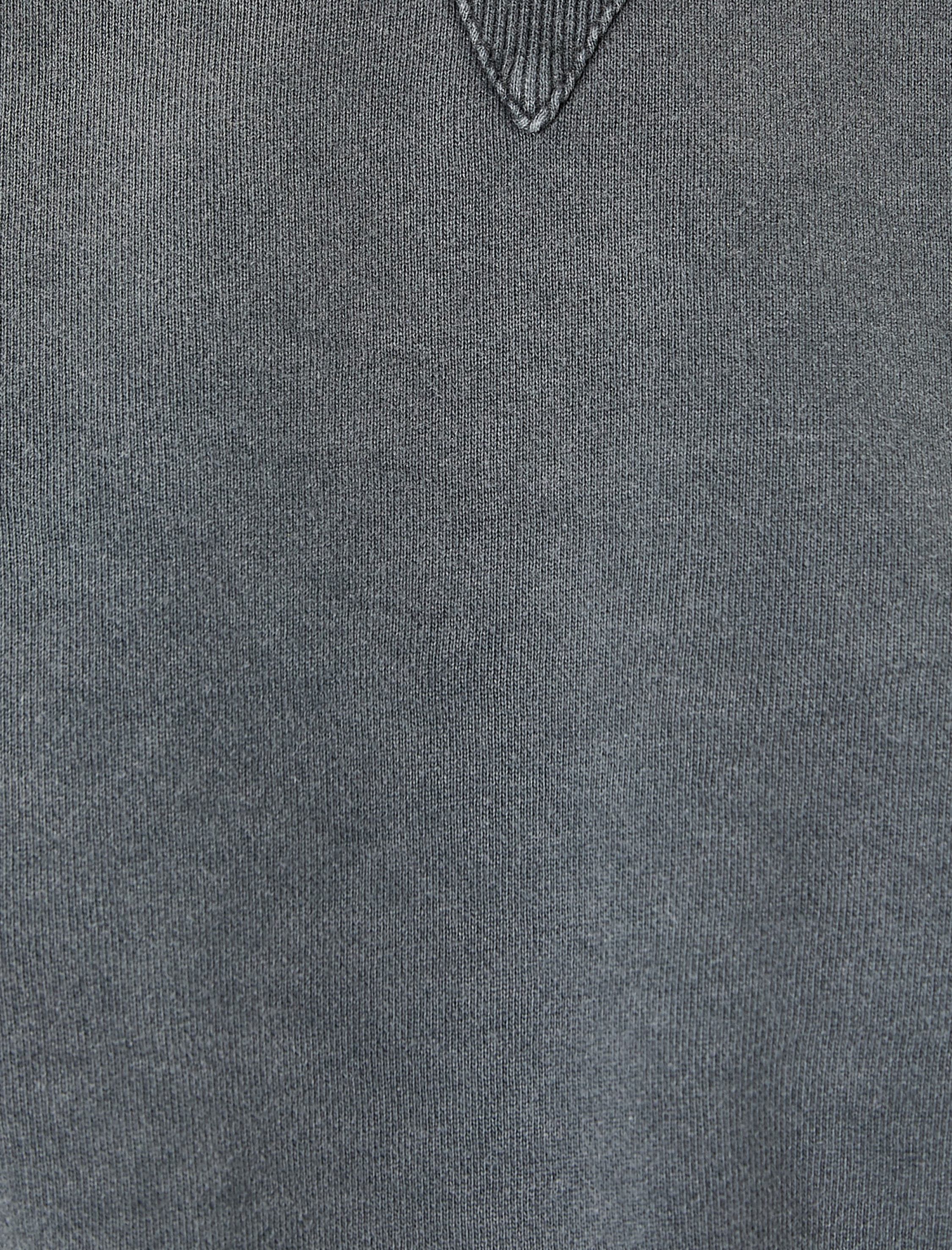   Bisiklet Yaka Sweatshirt Soluk Efektli Standart Kesim Üç İplik Şardonlu