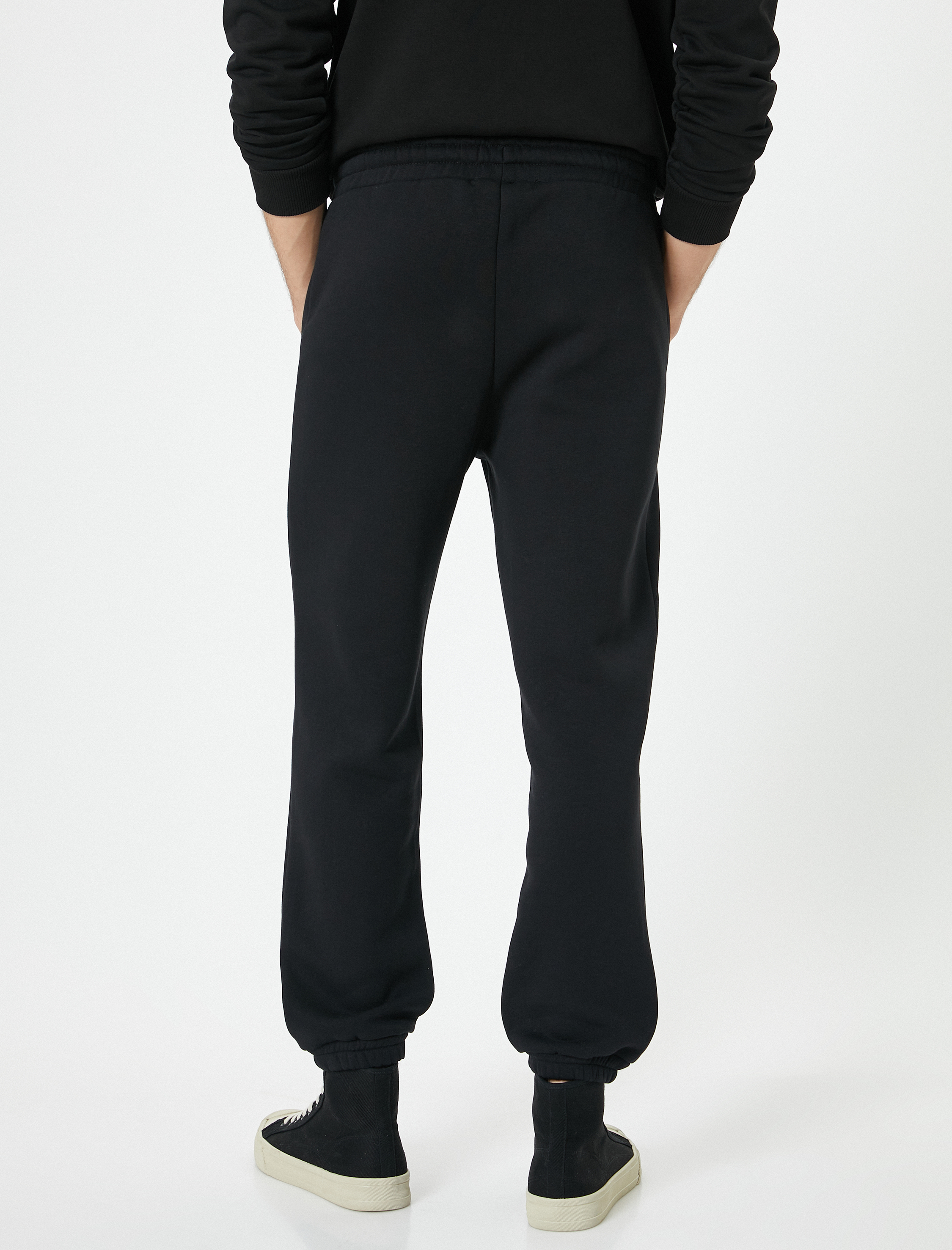   Jogger Eşofman Altı Beli Bağcıklı Cep Detaylı Şardonlu