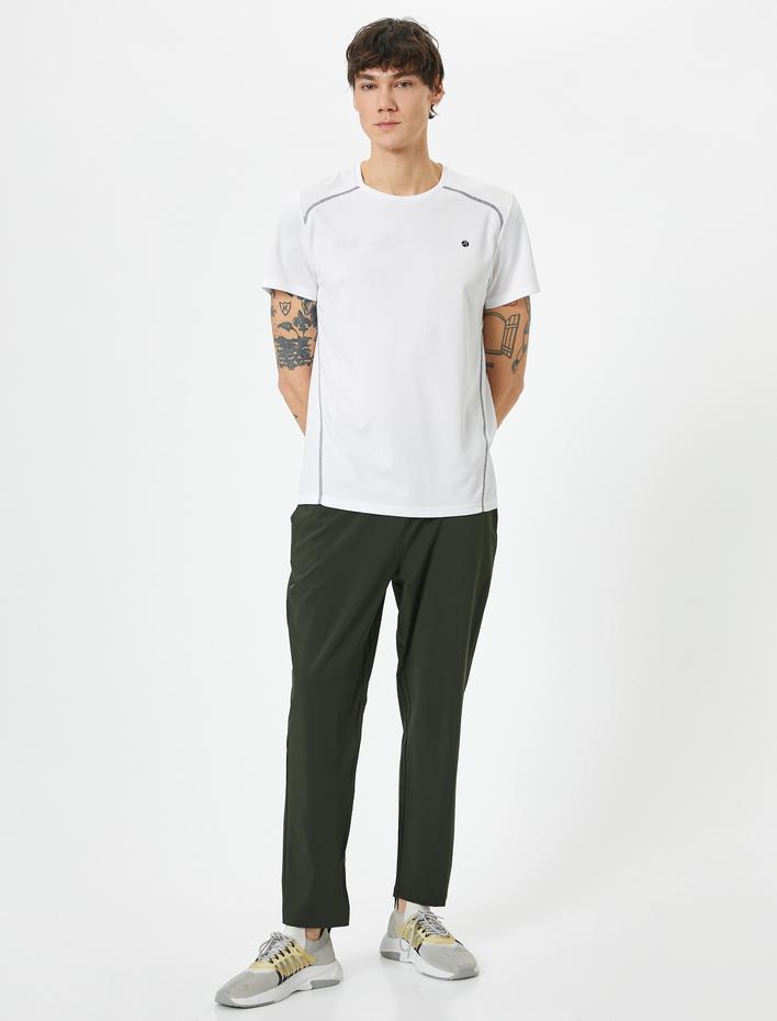  Spor Eşofman Altı Slim Fit Beli Lastikli Telefon Cebi Detaylı