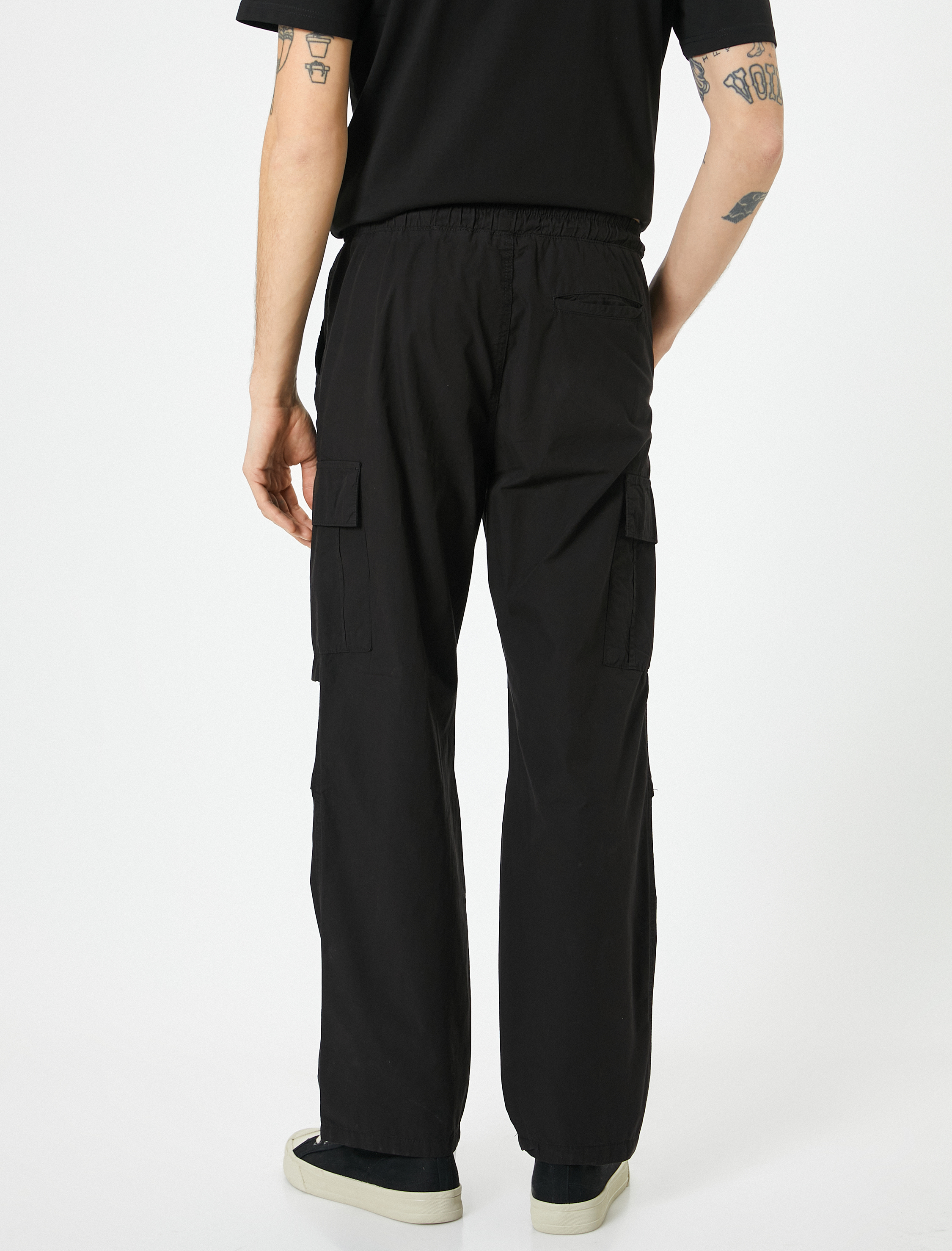   Kargo Paraşüt Pantolon Beli Bağcıklı Cep Detaylı