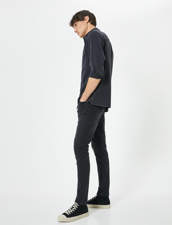  Skinny Fit Kot Pantolon - Michael Jean