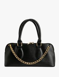 Omuz Çantası Suni Deri Zincir Detaylı