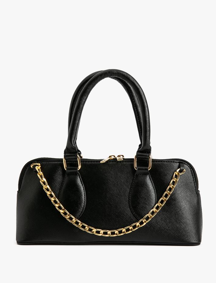 Kadın Omuz Çantası Suni Deri Zincir Detaylı