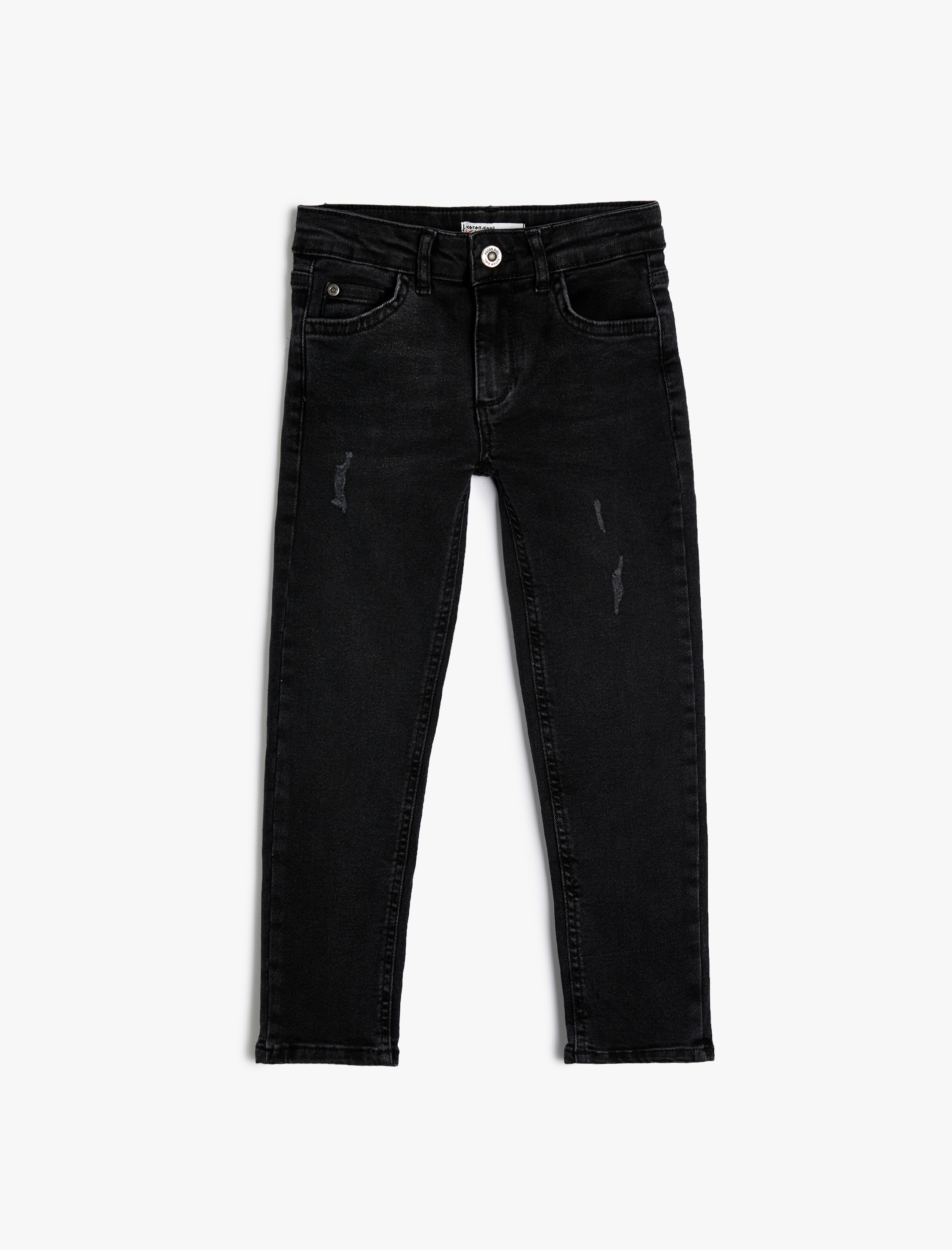  Erkek Çocuk Kot Pantolon Pamuklu Cepli - Slim Jean