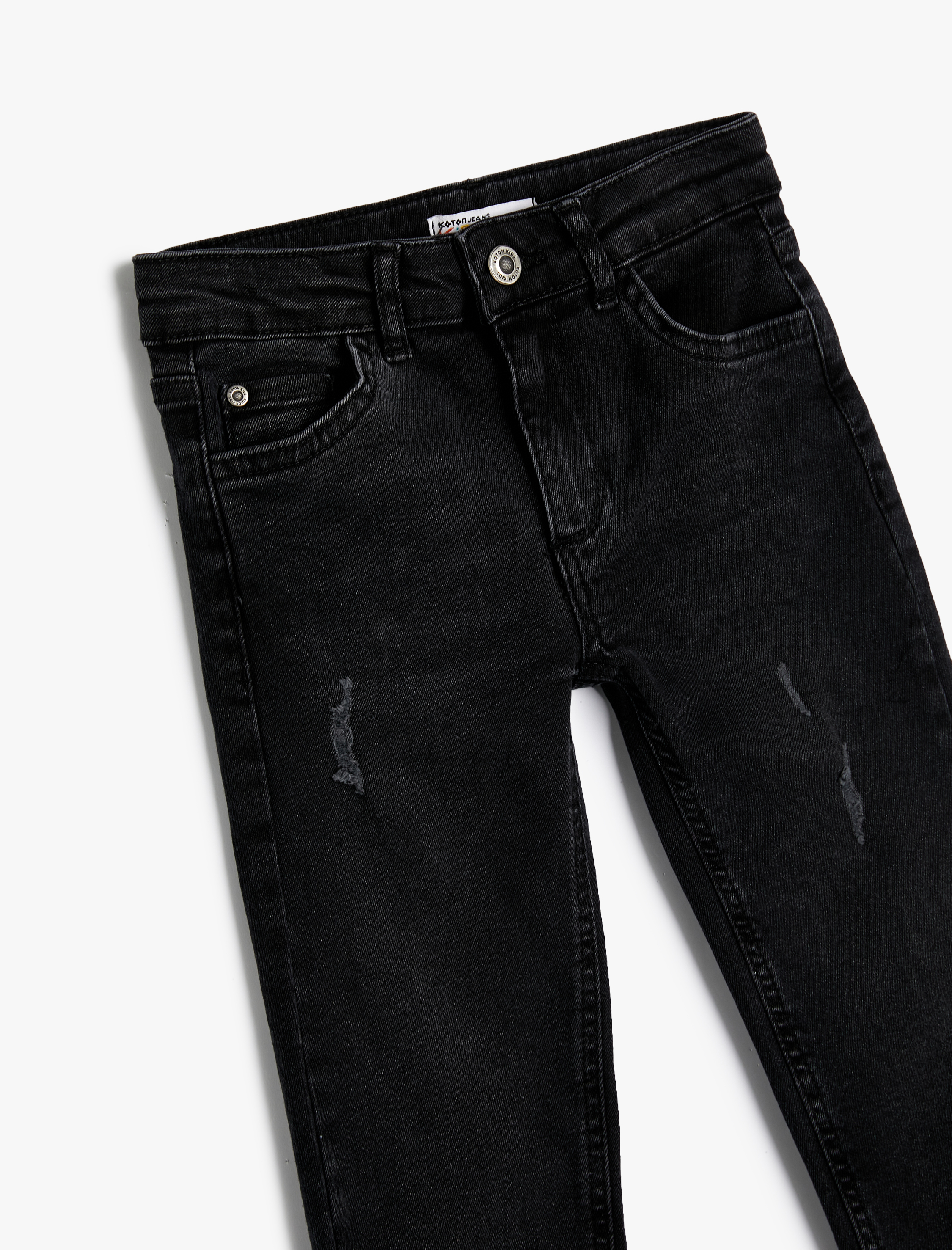  Erkek Çocuk Kot Pantolon Pamuklu Cepli - Slim Jean