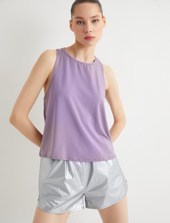  Spor Atlet Bisiklet Yaka Rahat Kalıp