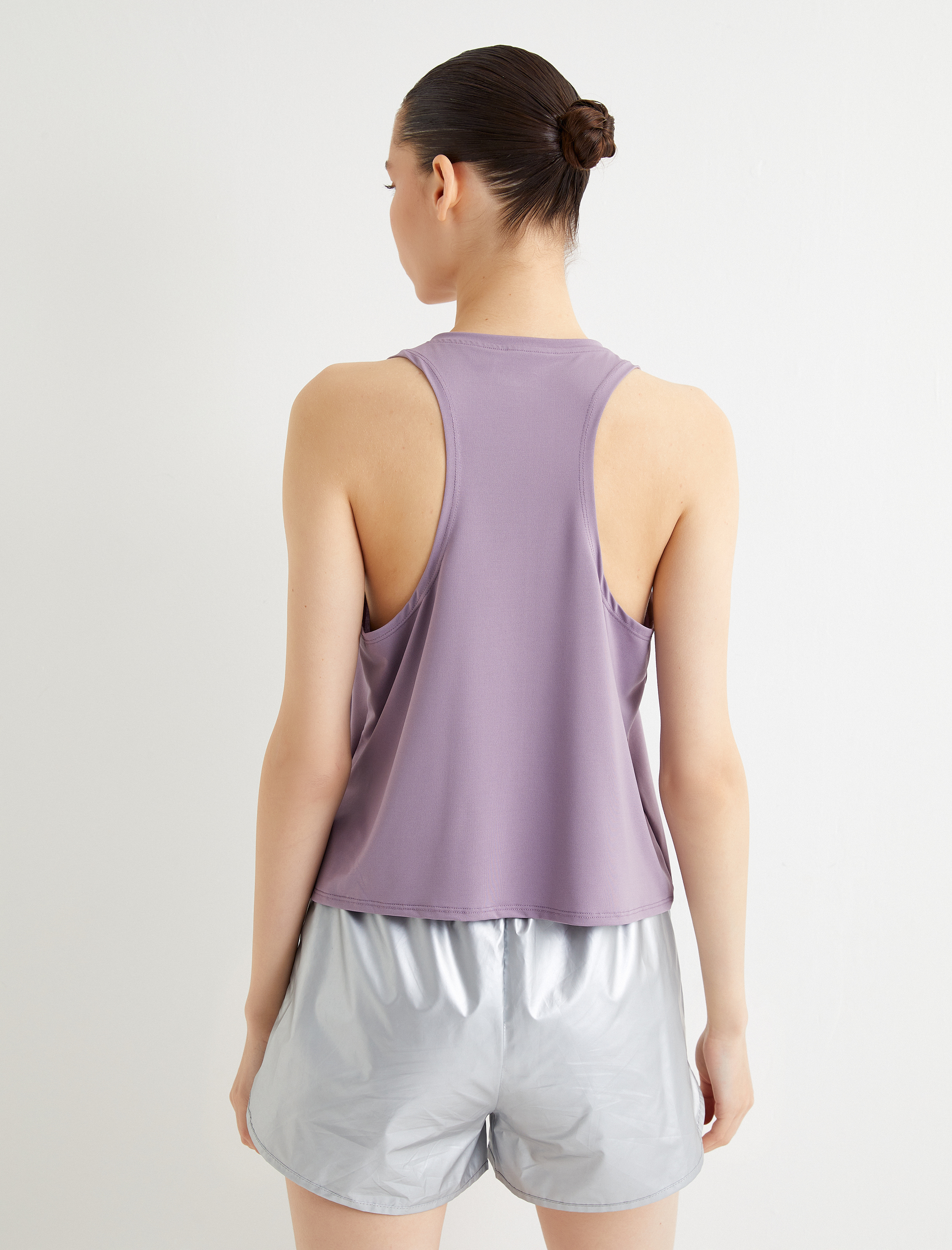   Spor Atlet Bisiklet Yaka Rahat Kalıp