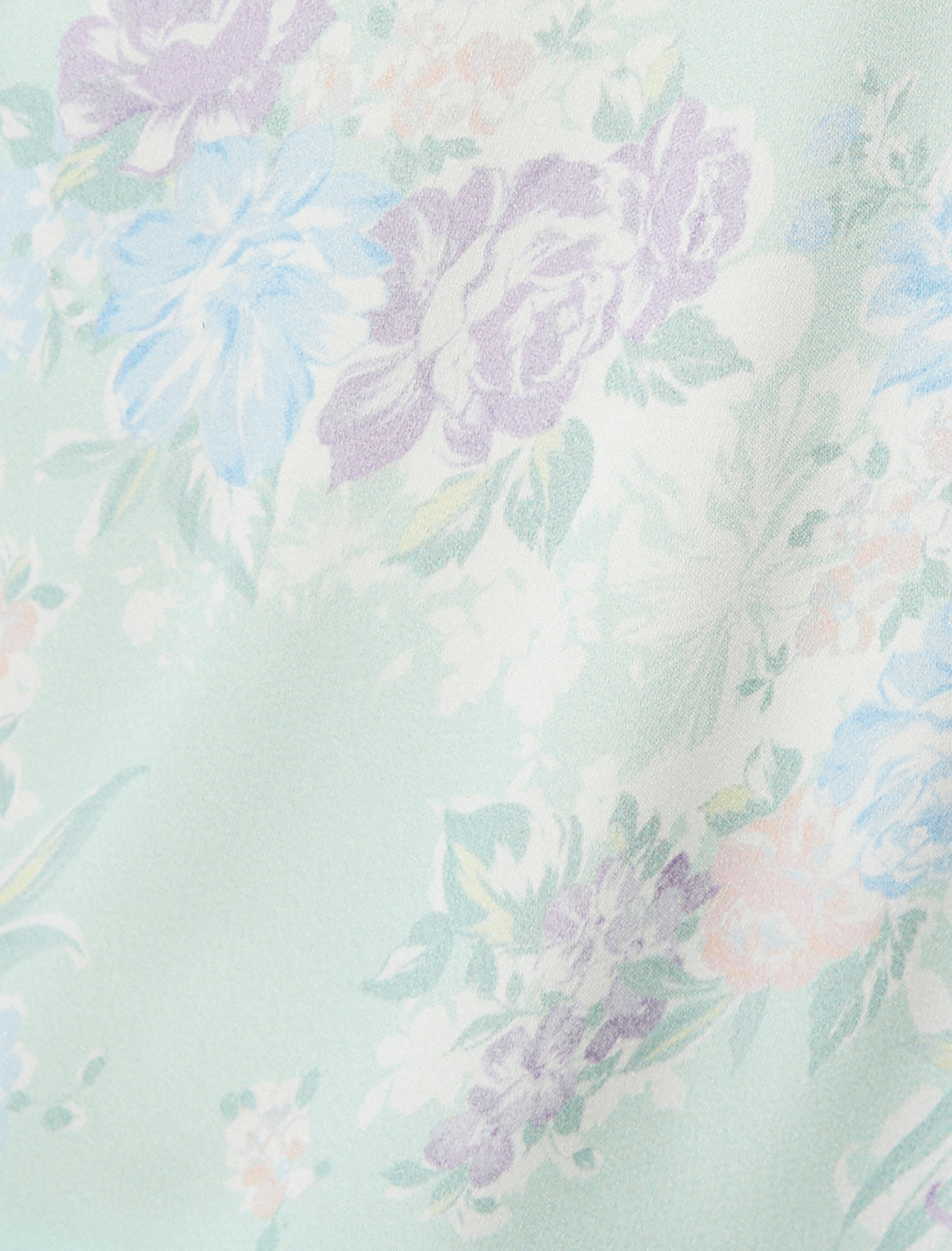   Pijama Üstü Çiçekli Askılı V Yaka