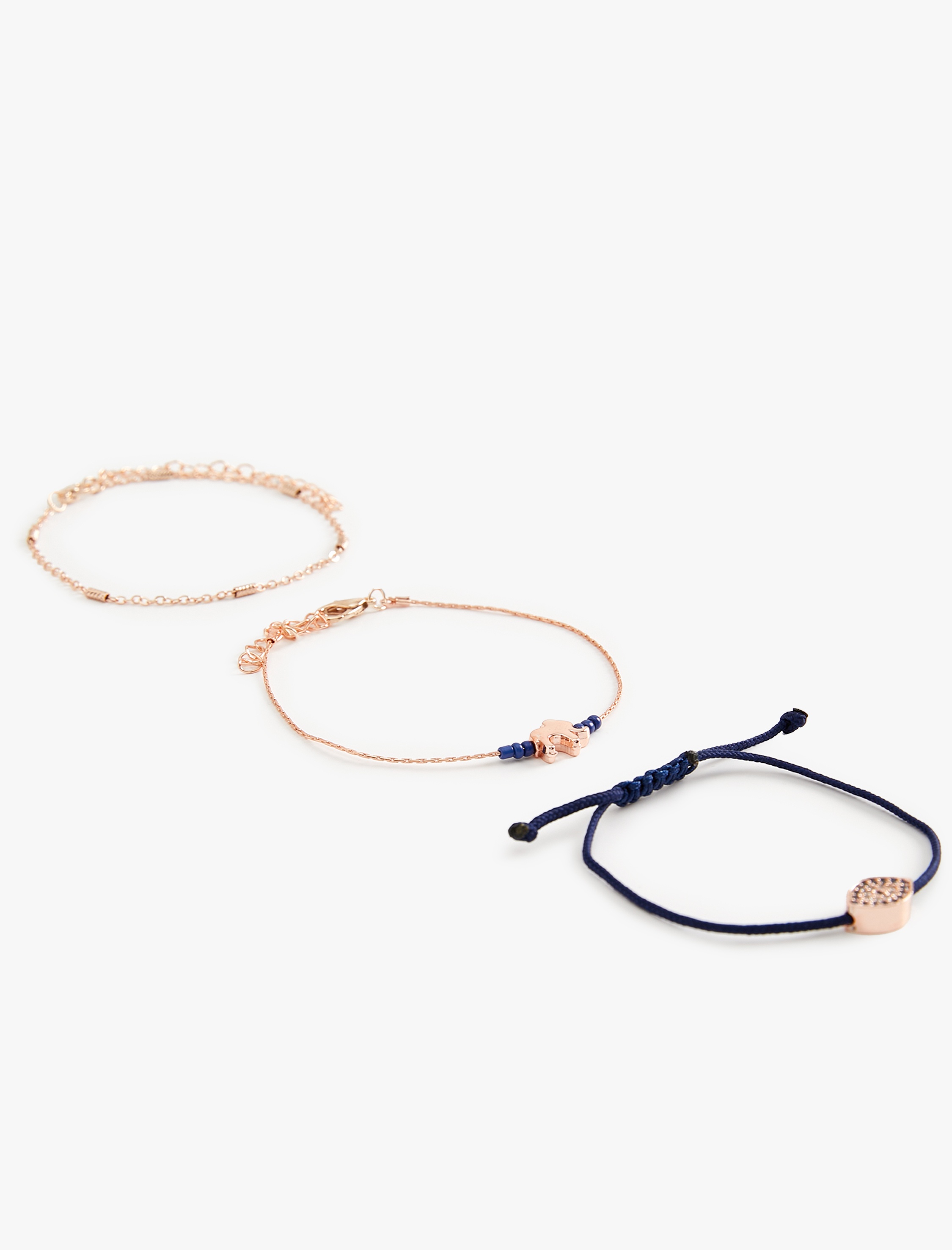  Kadın 3'lü Bileklik Seti Çok Renkli