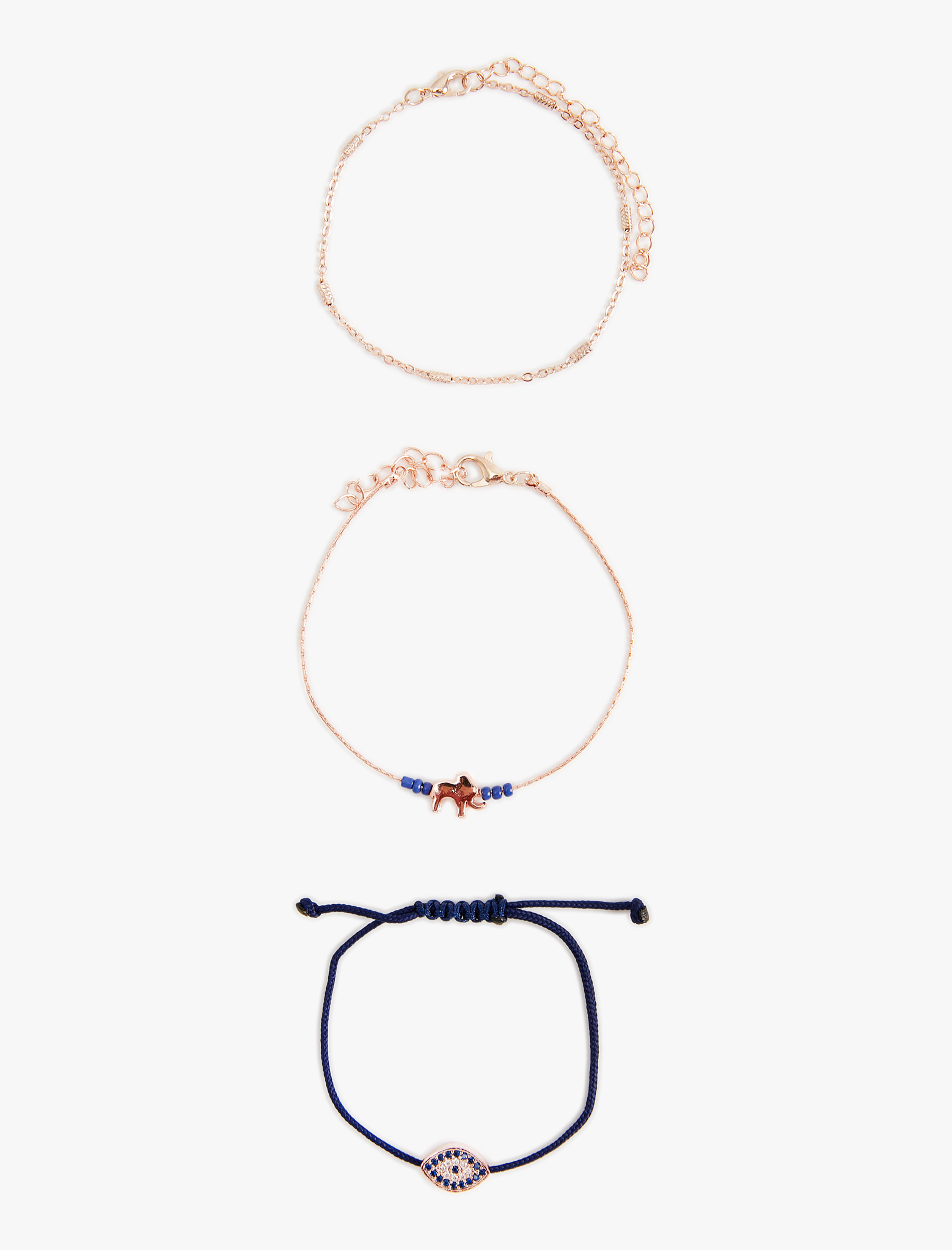  Kadın 3'lü Bileklik Seti Çok Renkli