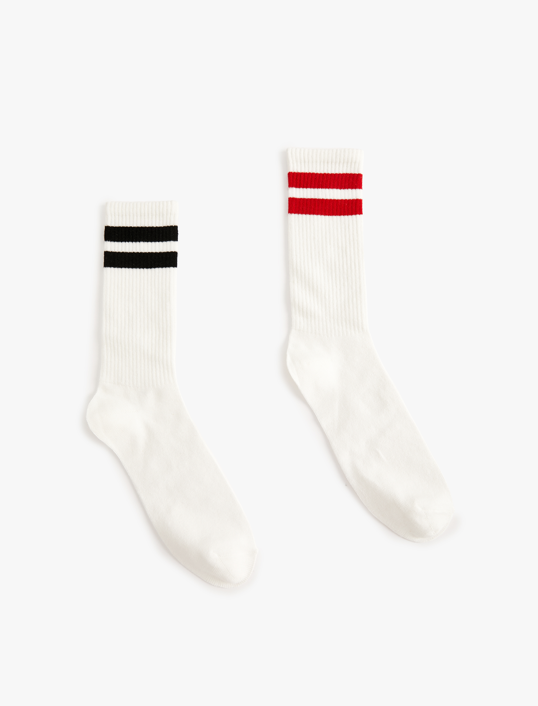  Erkek Tenis Çorabı 2'li Çok Renkli