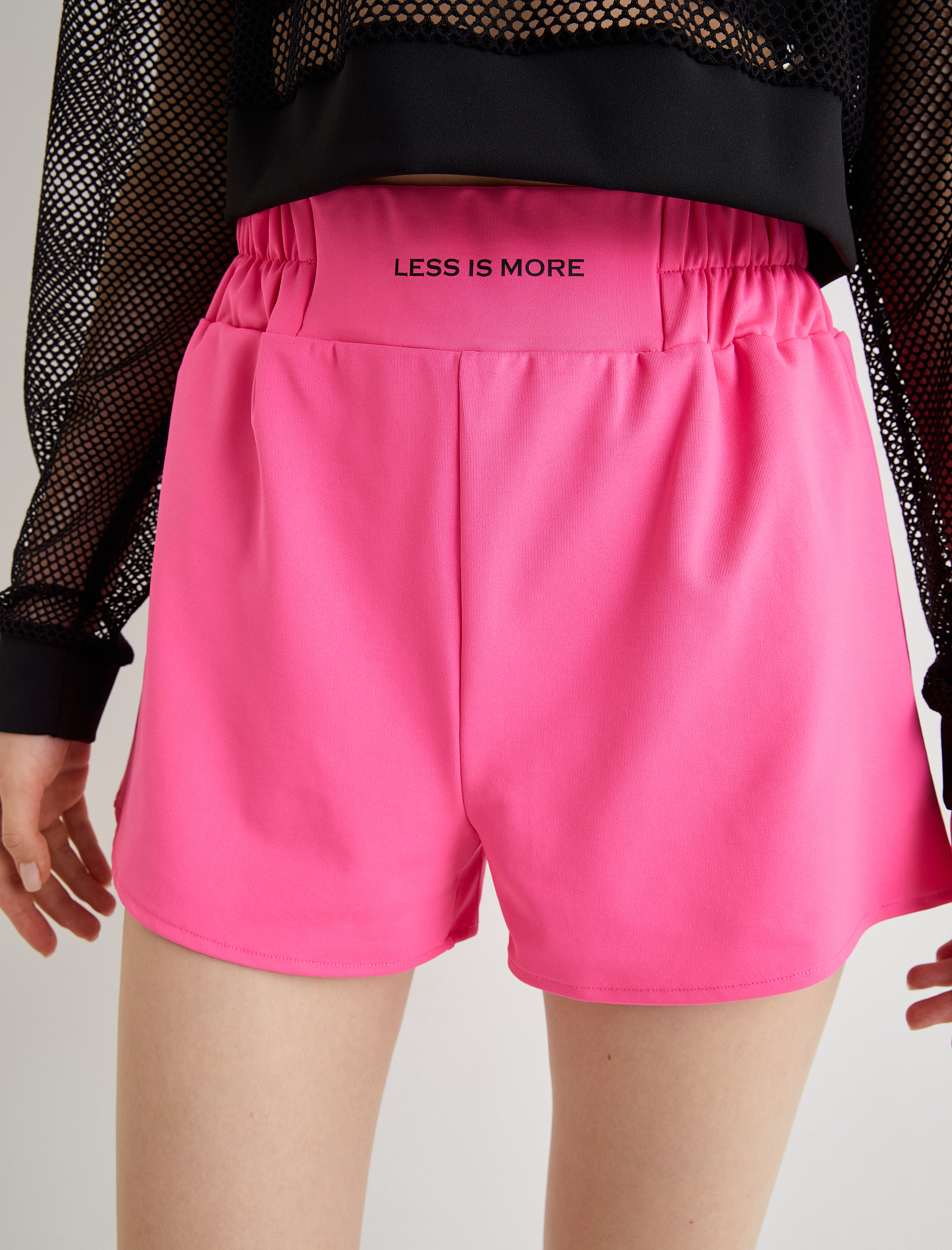   Mini Spor Şort Yüksek Bel Beli Lastikli Baskılı