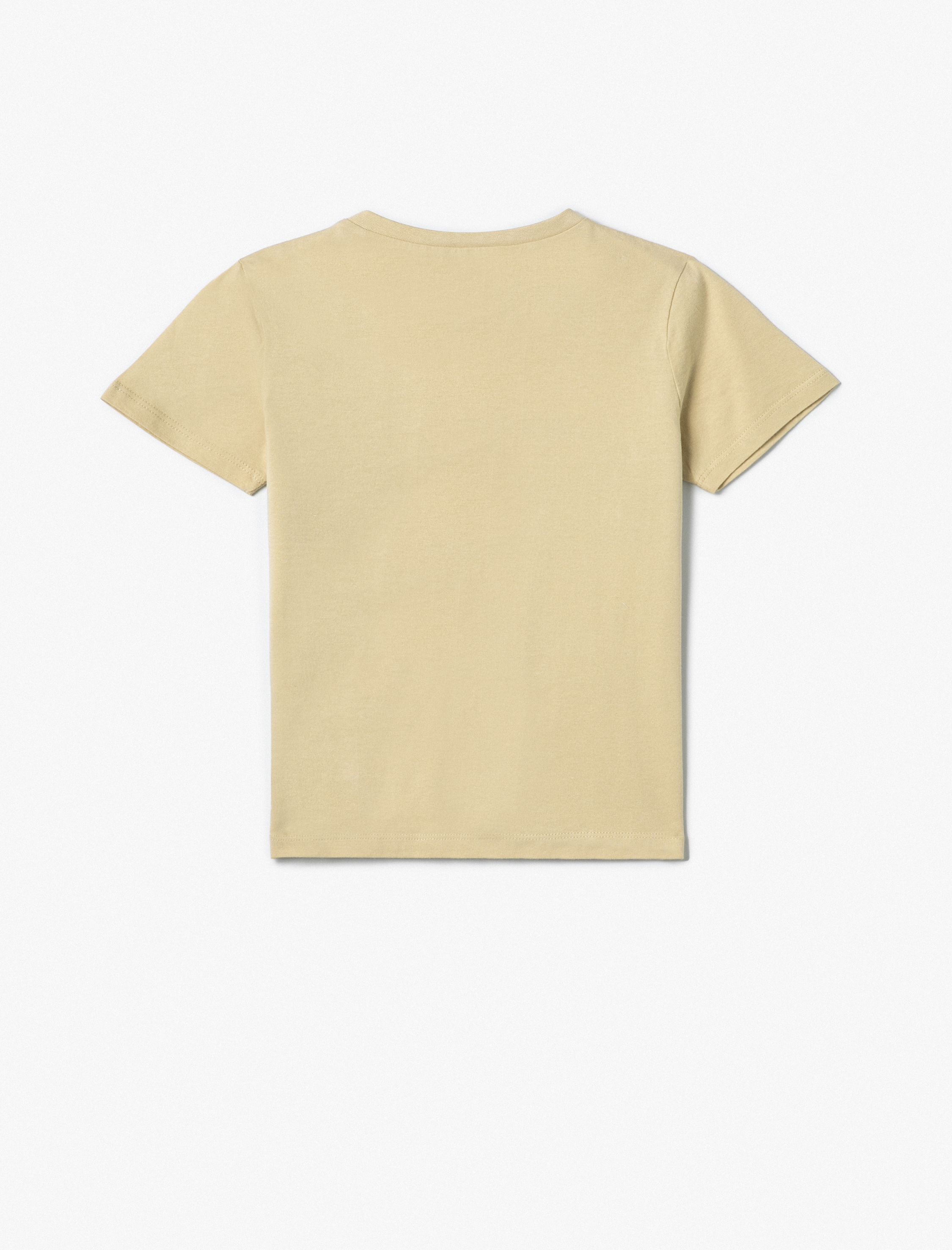  Erkek Çocuk Tişört Kısa Kollu Aslan Baskılı Bisiklet Yaka Pamuklu