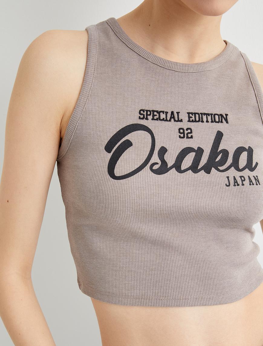   Osaka Crop Atlet Ribanalı Slim Fit