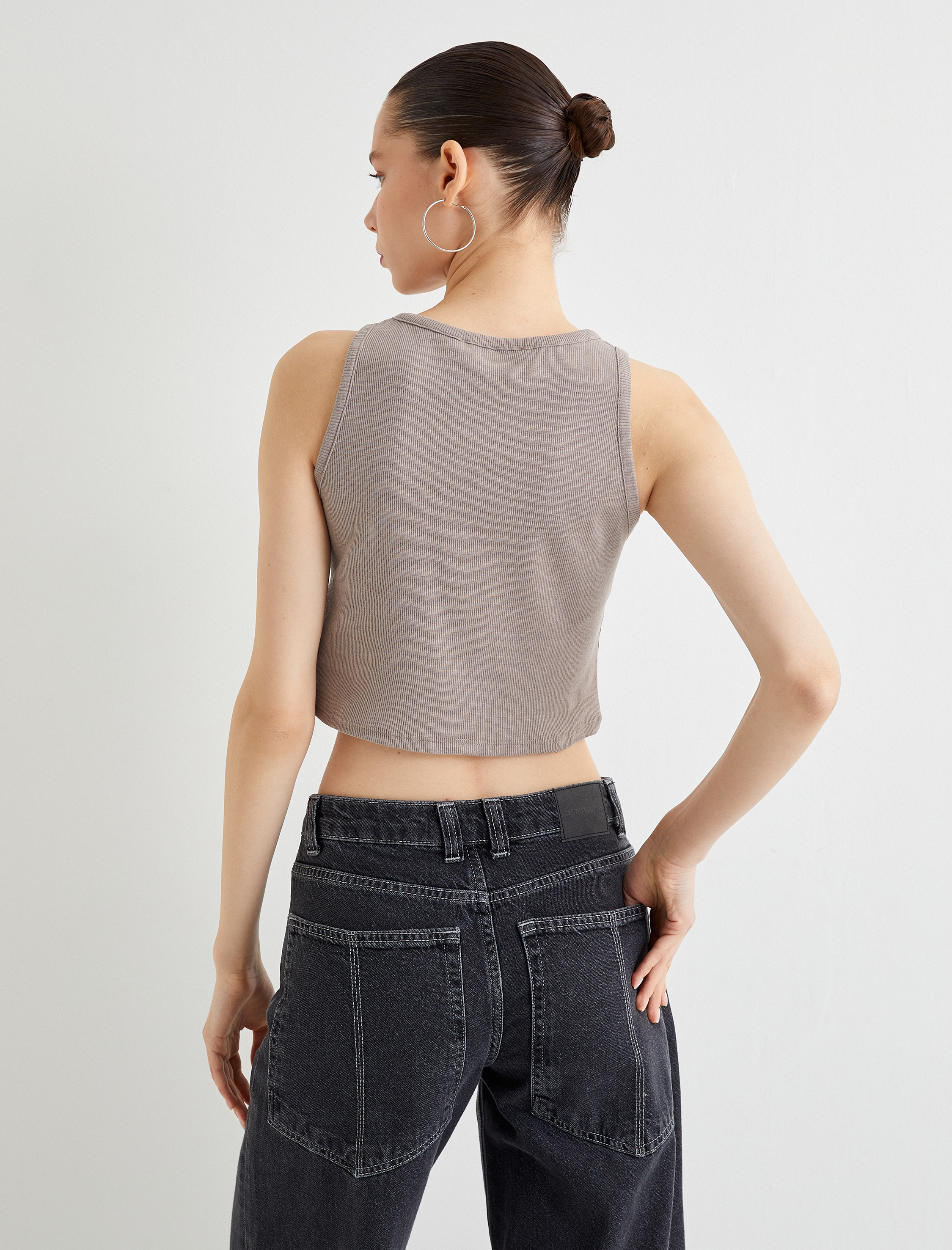 Osaka Crop Atlet Ribanalı Slim Fit