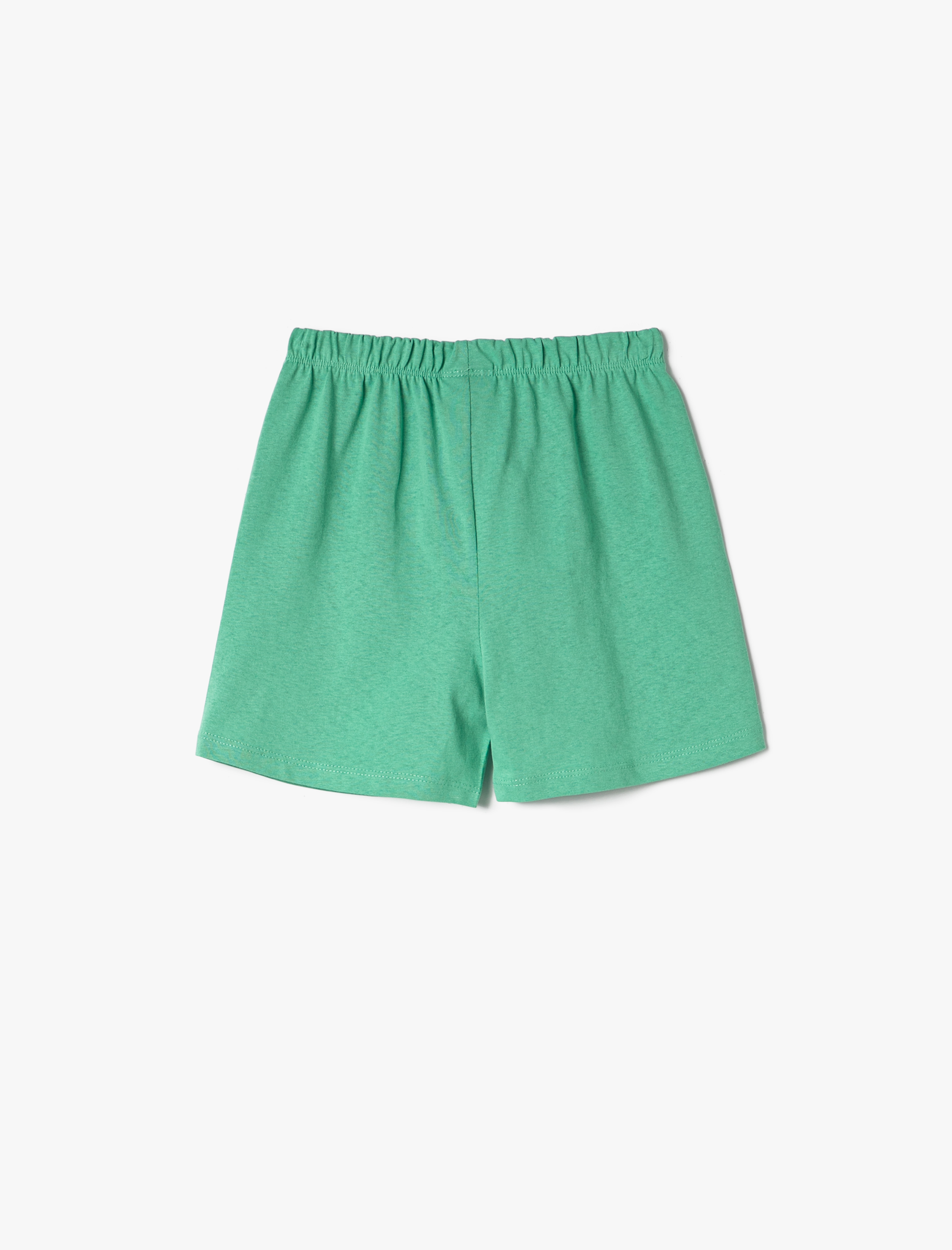  Erkek Bebek Şort Beli Lastikli Baskı Detaylı Pamuklu