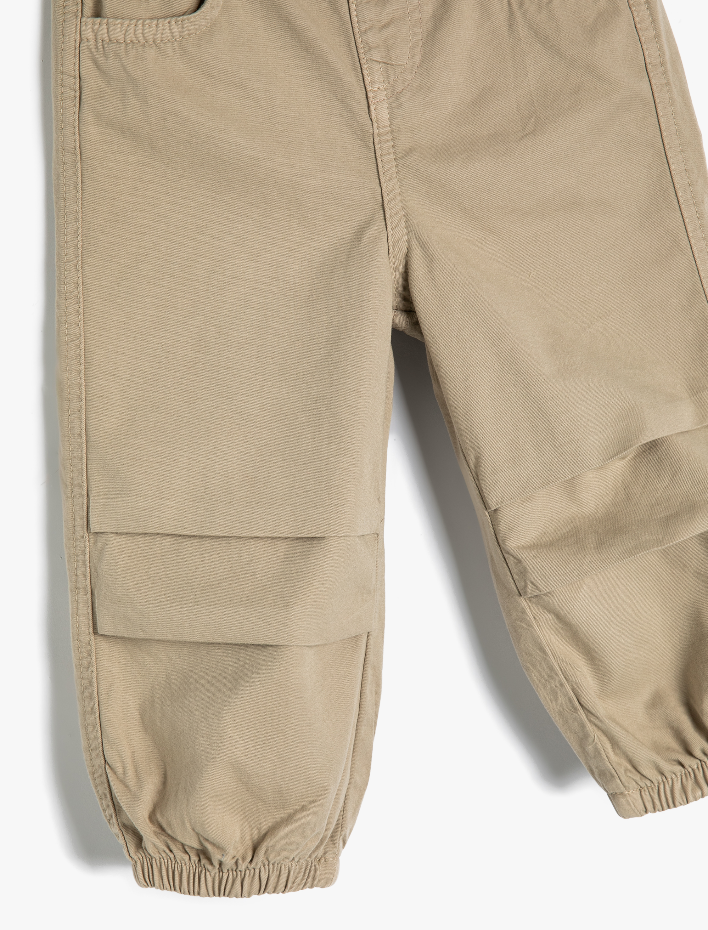  Kız Bebek Paraşüt Pantolon Pamuklu Rahat Kalıp Standart Bel Lastikli Paça Cepli