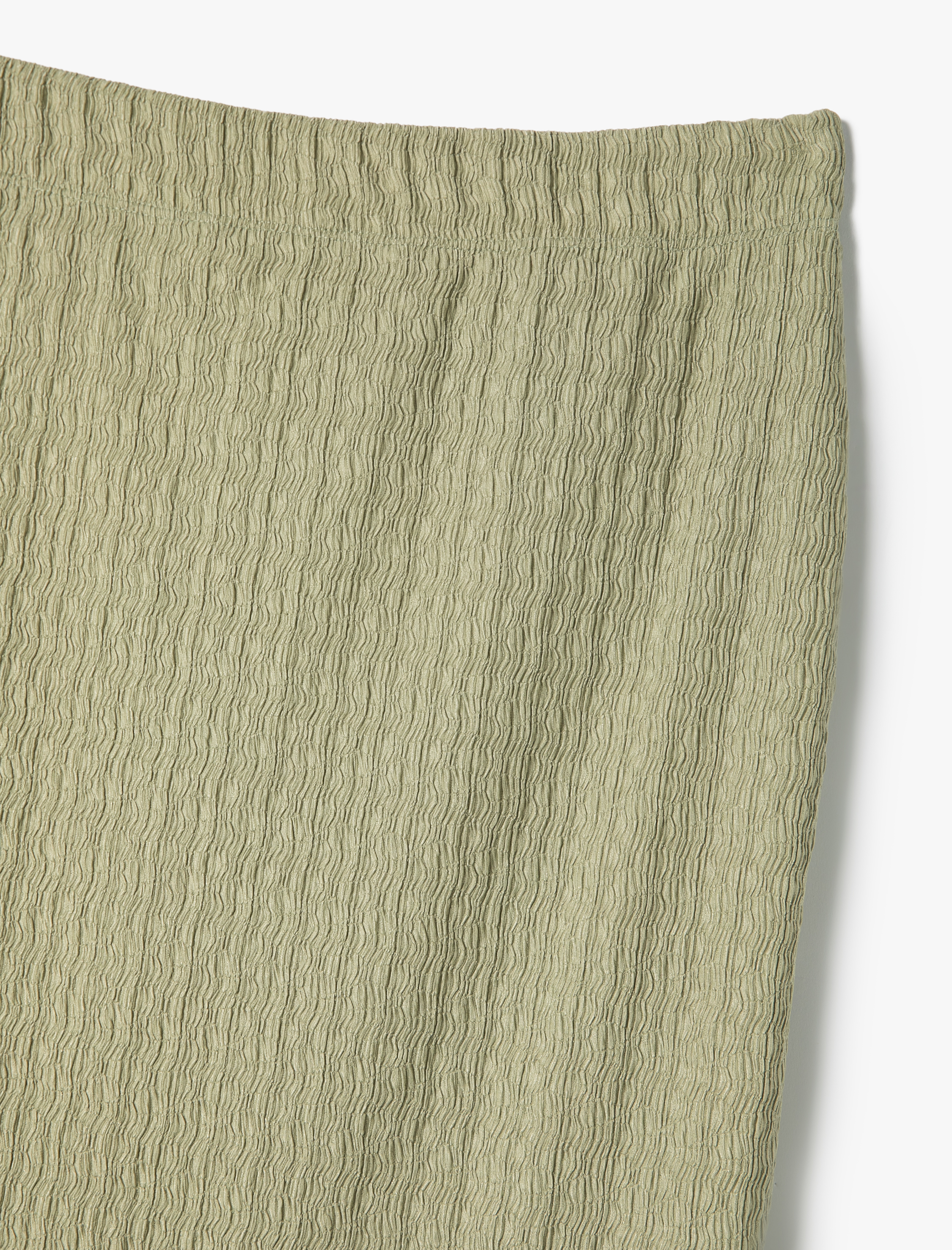   Uzun Kalem Etek Yüksek Bel Dokulu Yırtmaçlı Astarlı Bürümcük