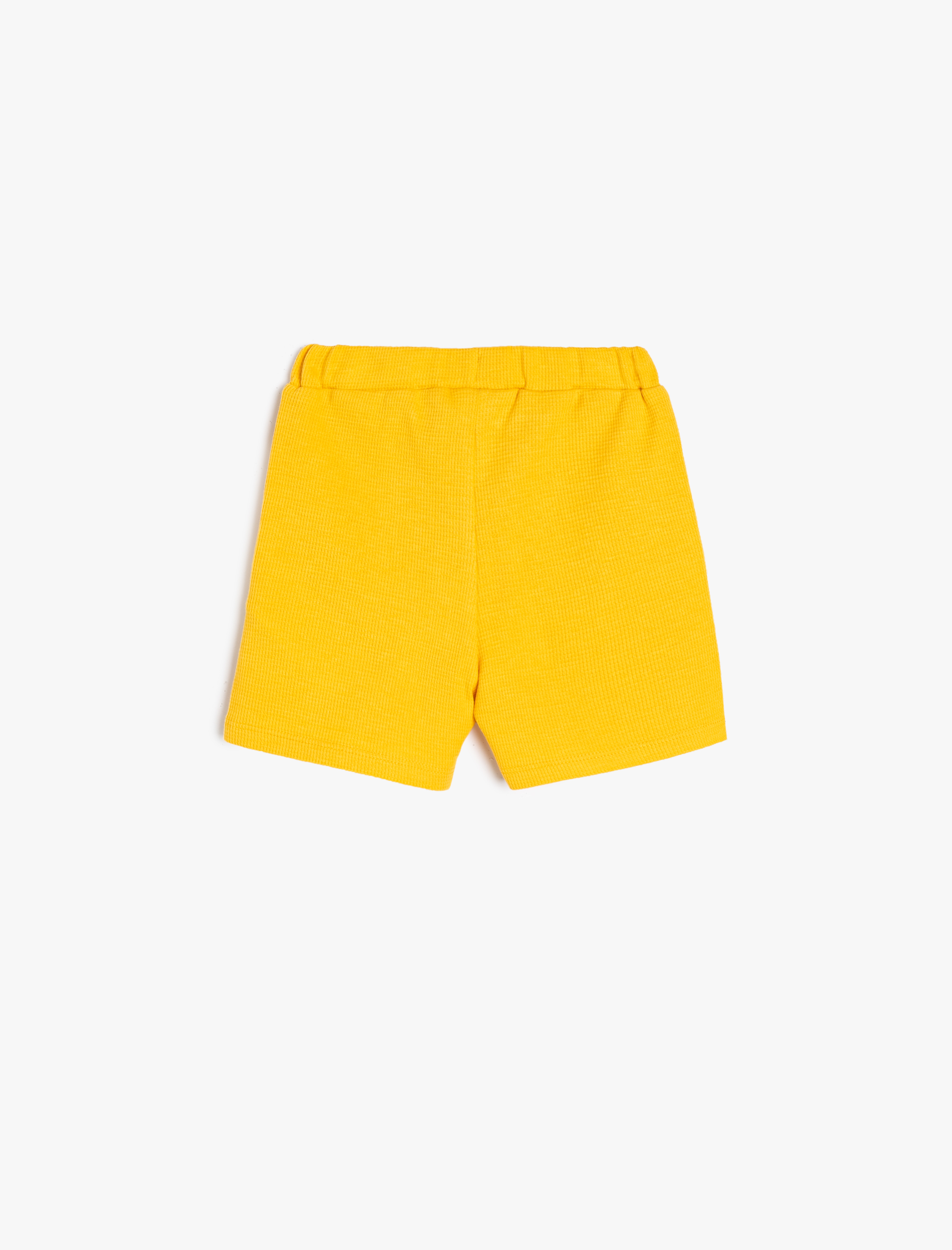  Erkek Bebek Basic Şort Dokulu Cepli Beli Lastikli