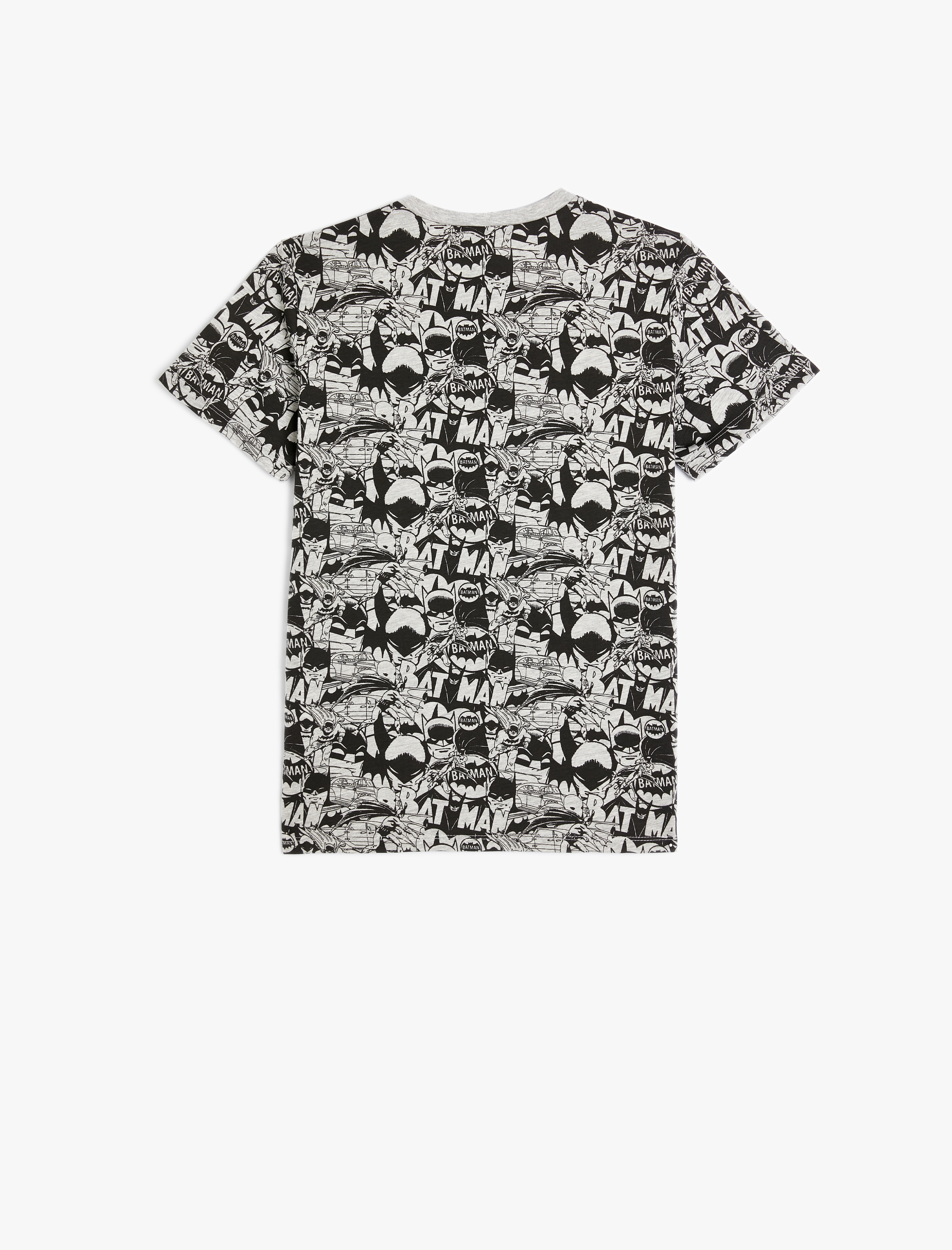  Erkek Çocuk Tişört Kısa Kollu Batman Baskılı Lisanslı Pamuklu